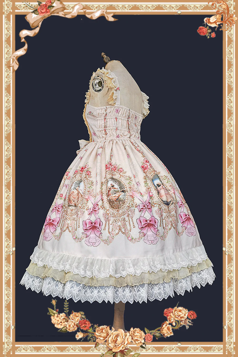 Fairytale Town Prom - Printed Tea Party Classic Lolita JSK Suit - Image 28