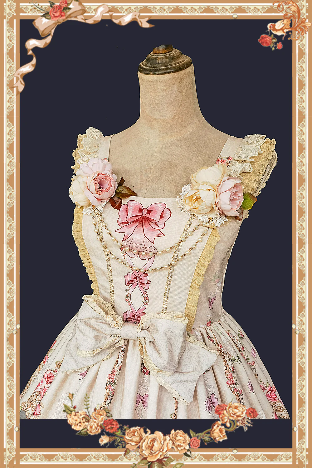 Fairytale Town Prom - Printed Tea Party Classic Lolita JSK Suit - Image 29
