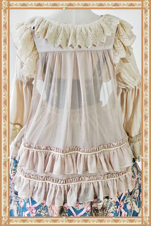 Fairytale Town Prom - Printed Tea Party Classic Lolita JSK Suit - Image 5