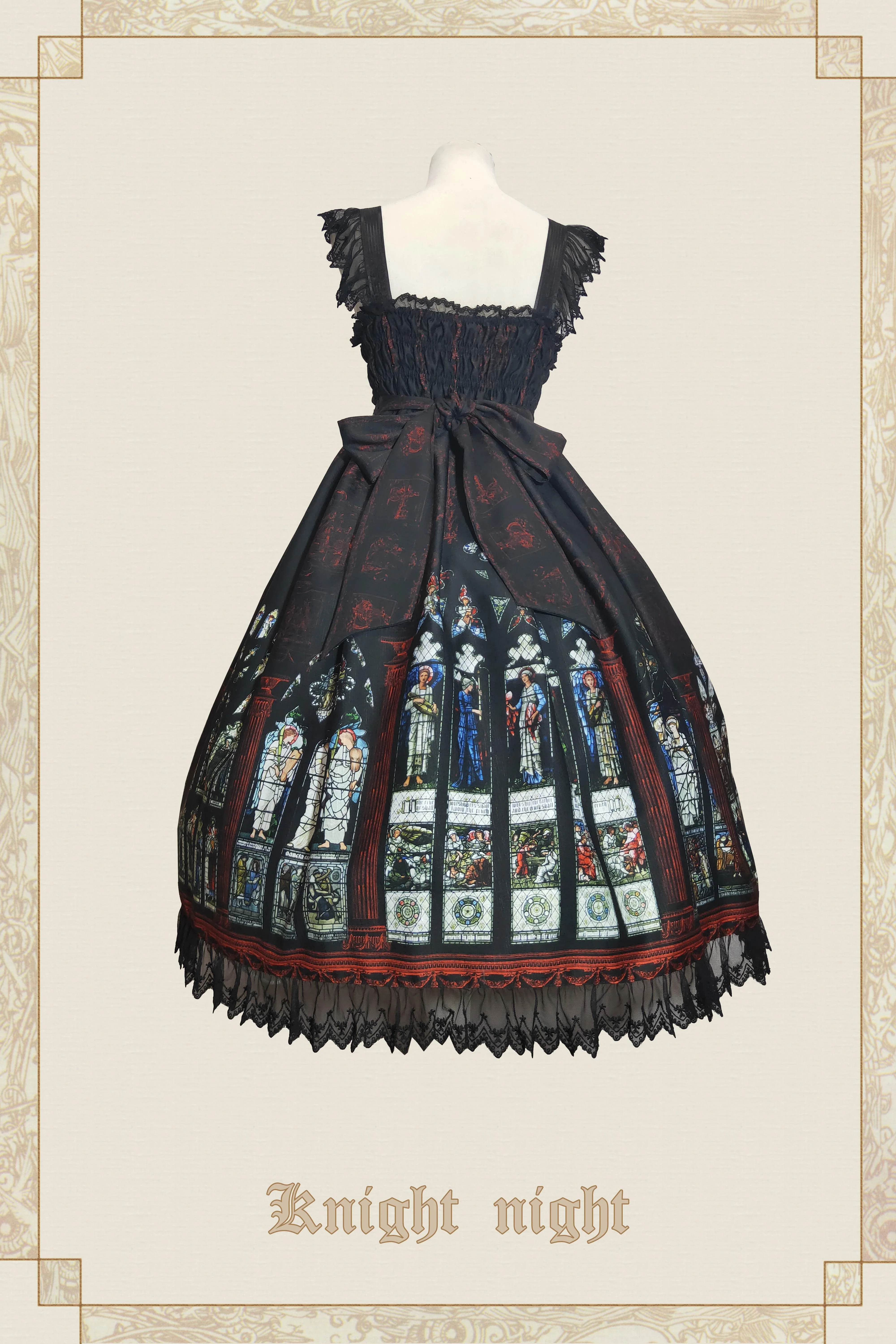 Knight night - The Saint Priest - Stained Glass·Sain Lolita Jumper Dress - Image 5