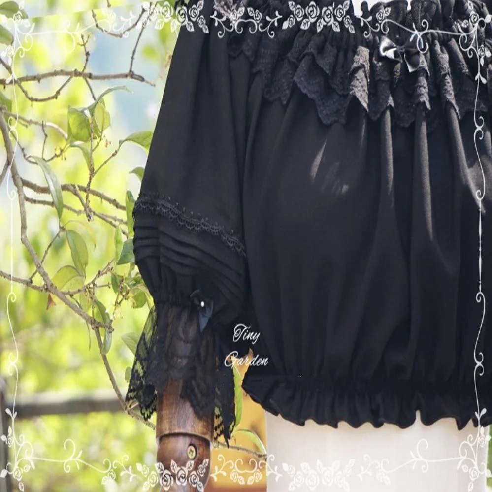 Retro Summer Chiffon Lolita Shirt - Image 13