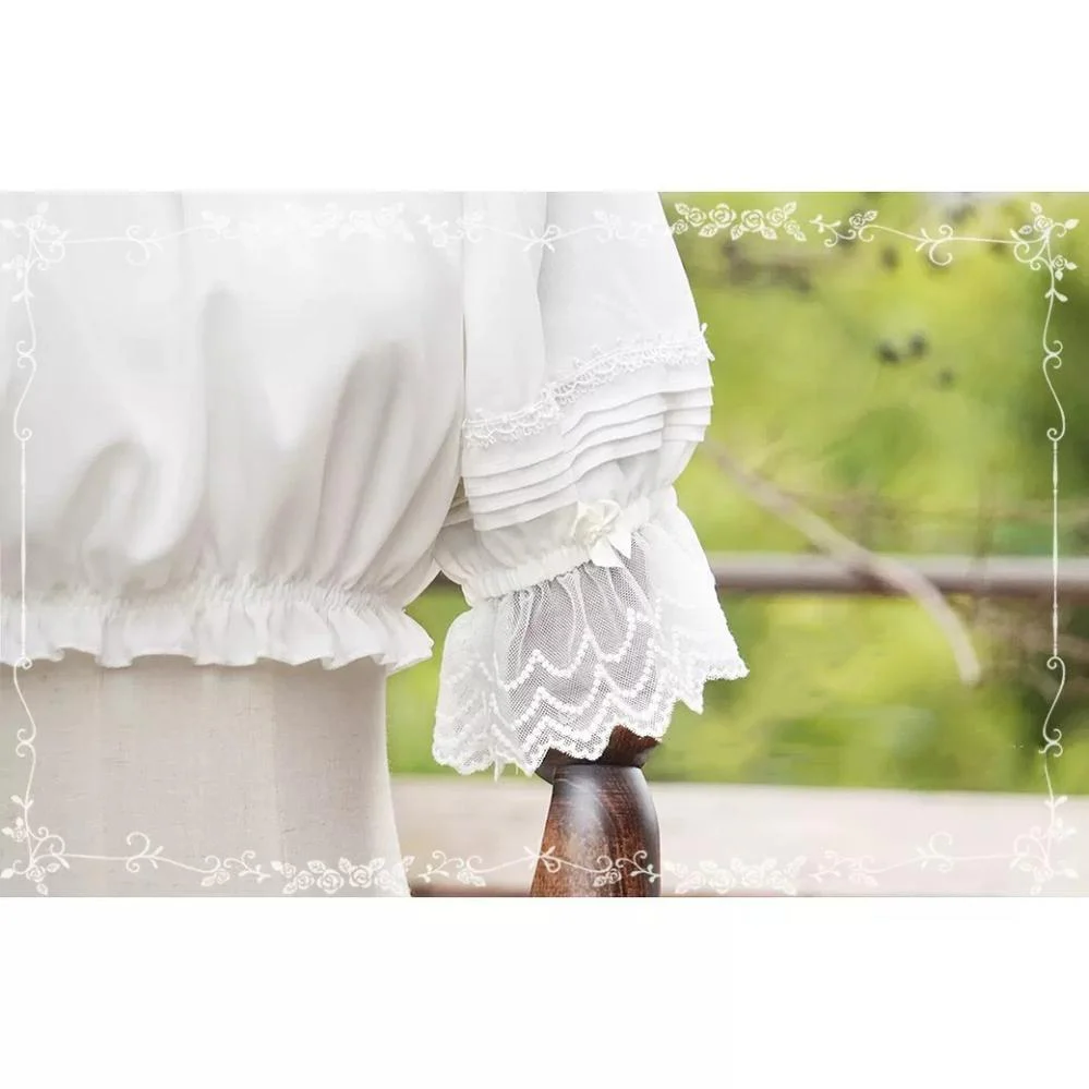 Retro Summer Chiffon Lolita Shirt - Image 7