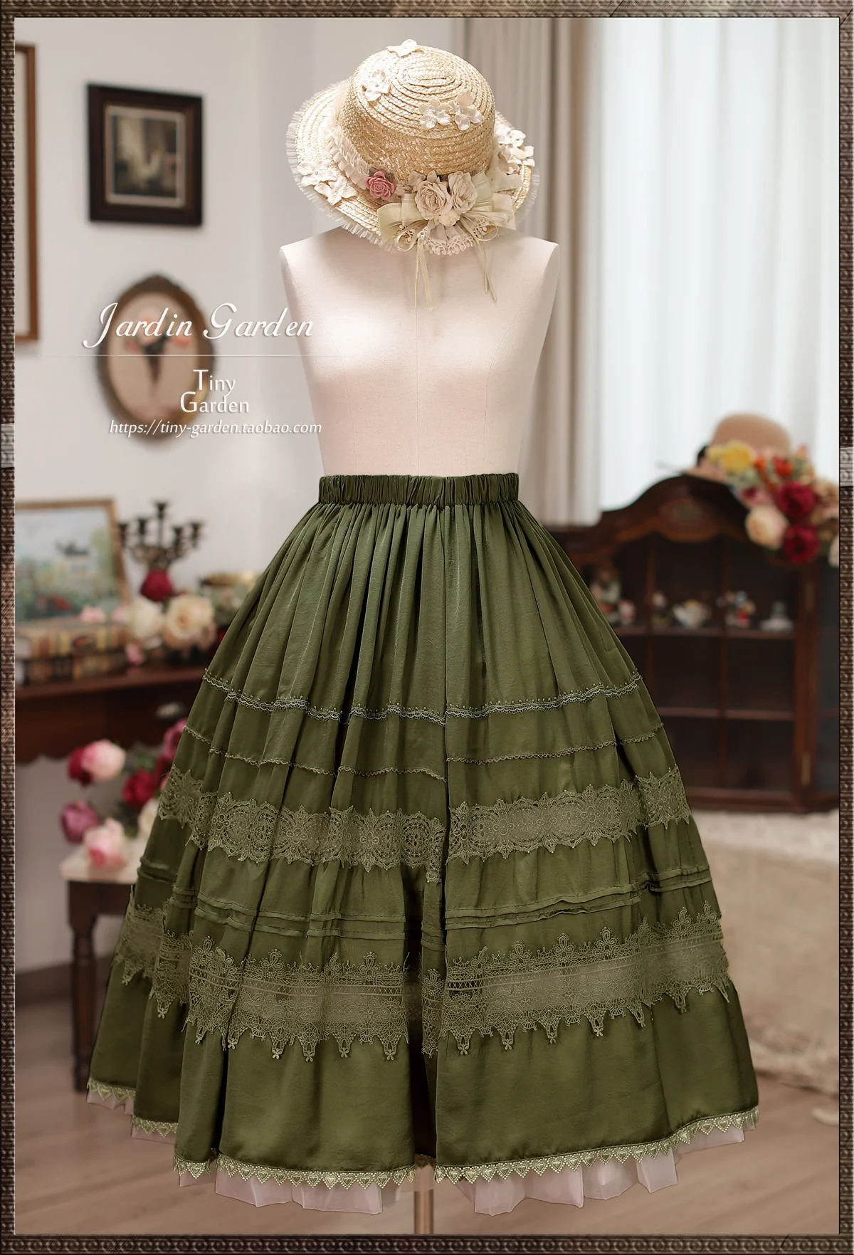 Spring Whispers - Elegant Classic Lolita Skirt French Lolita Long SK - Image 2