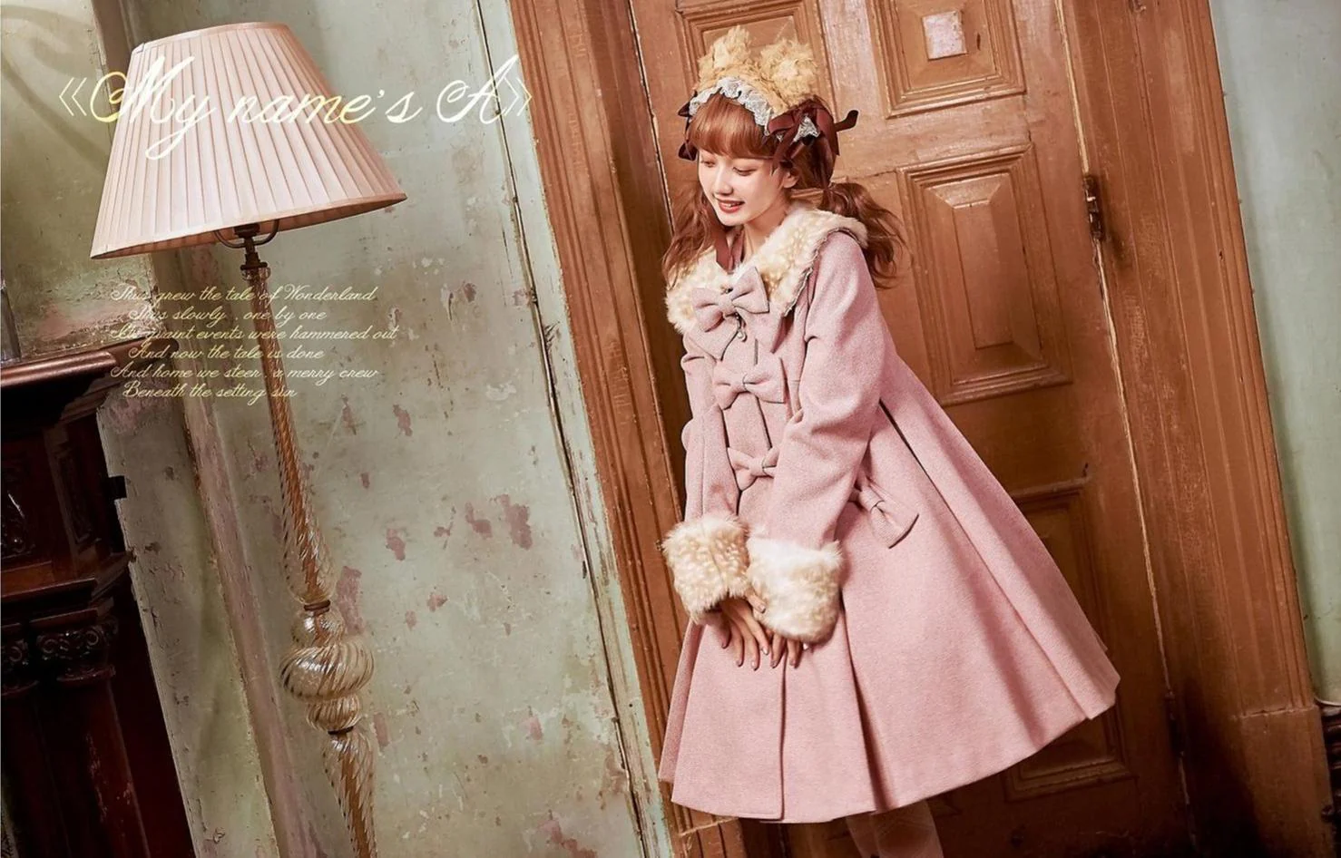 Winter Lolita Coat Wool Bow Overcoat - Image 10
