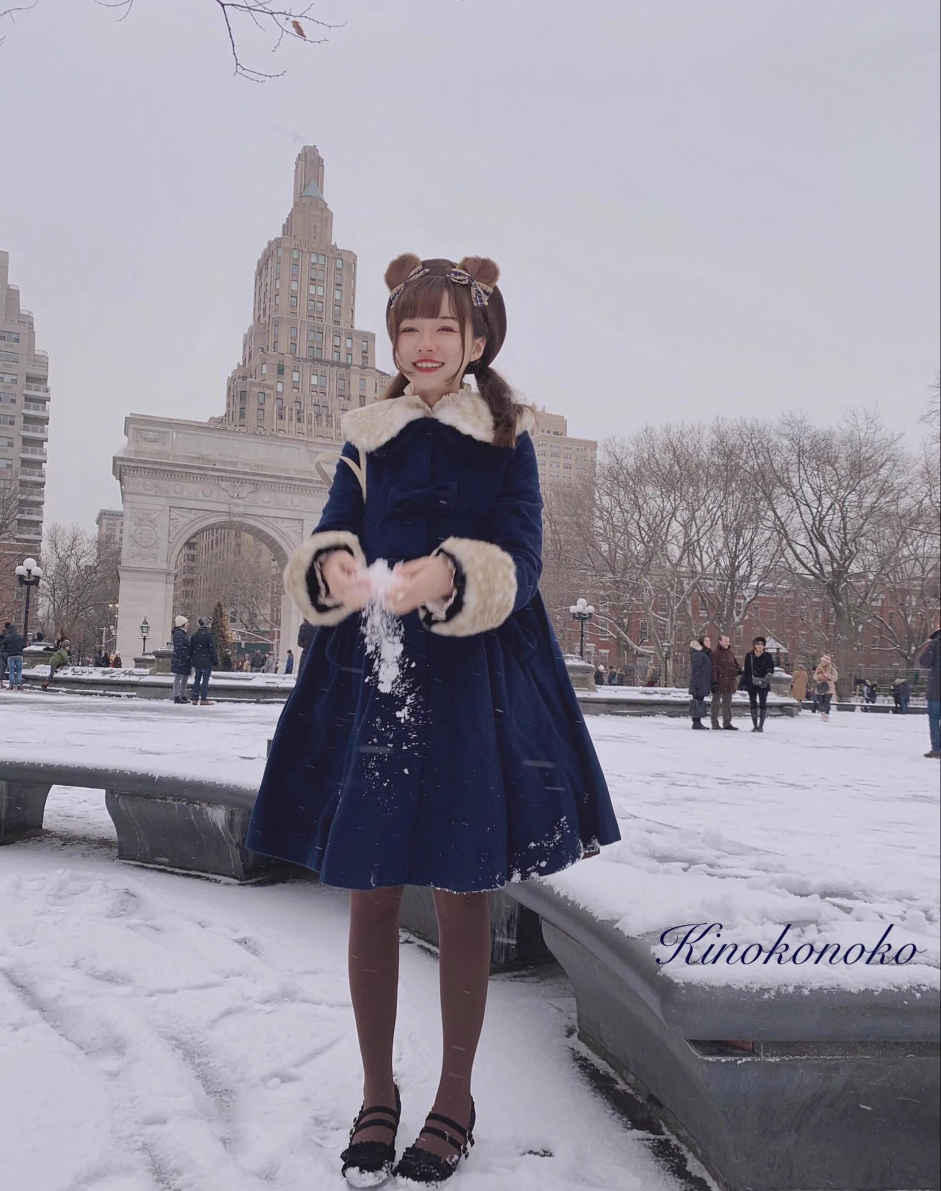 Winter Lolita Coat Wool Bow Overcoat - Image 18
