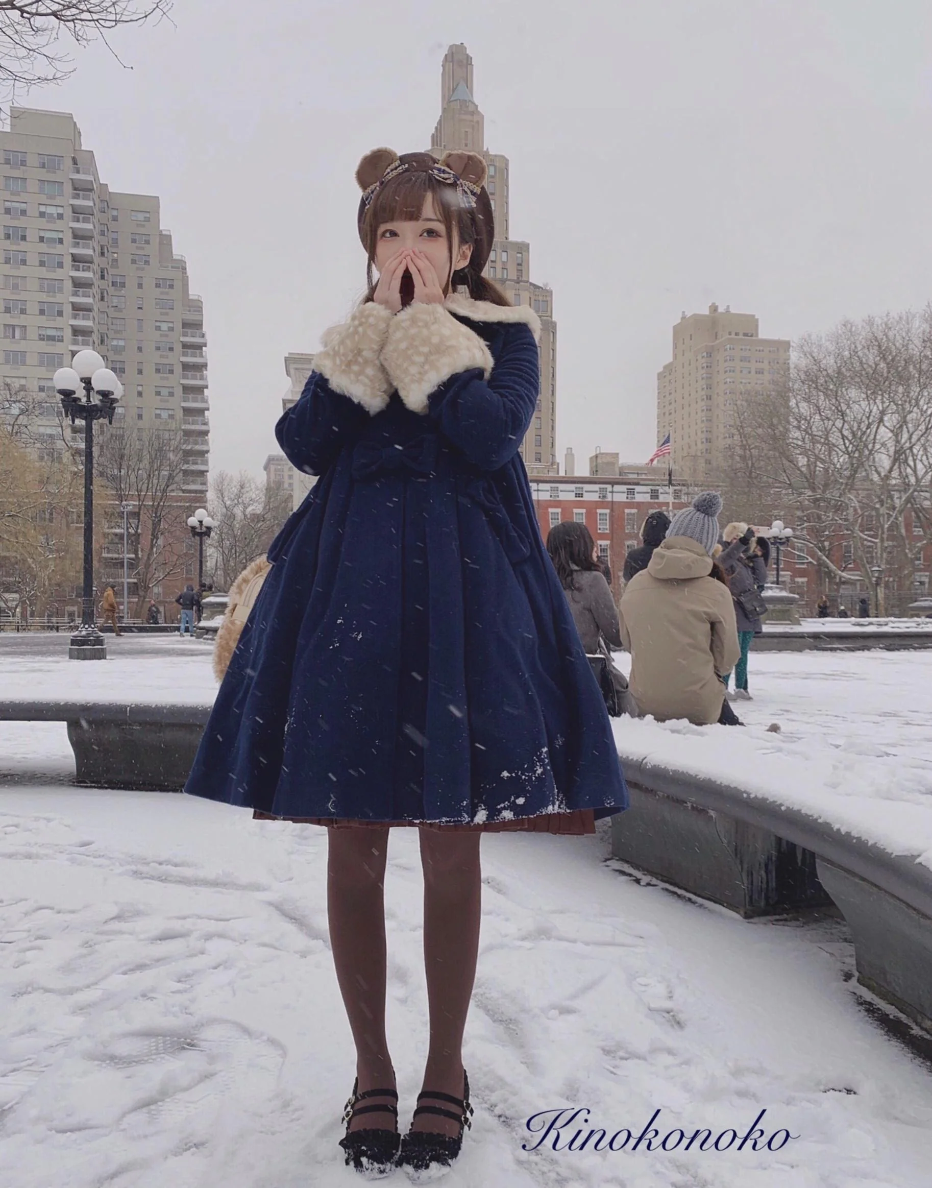 Winter Lolita Coat Wool Bow Overcoat - Image 19