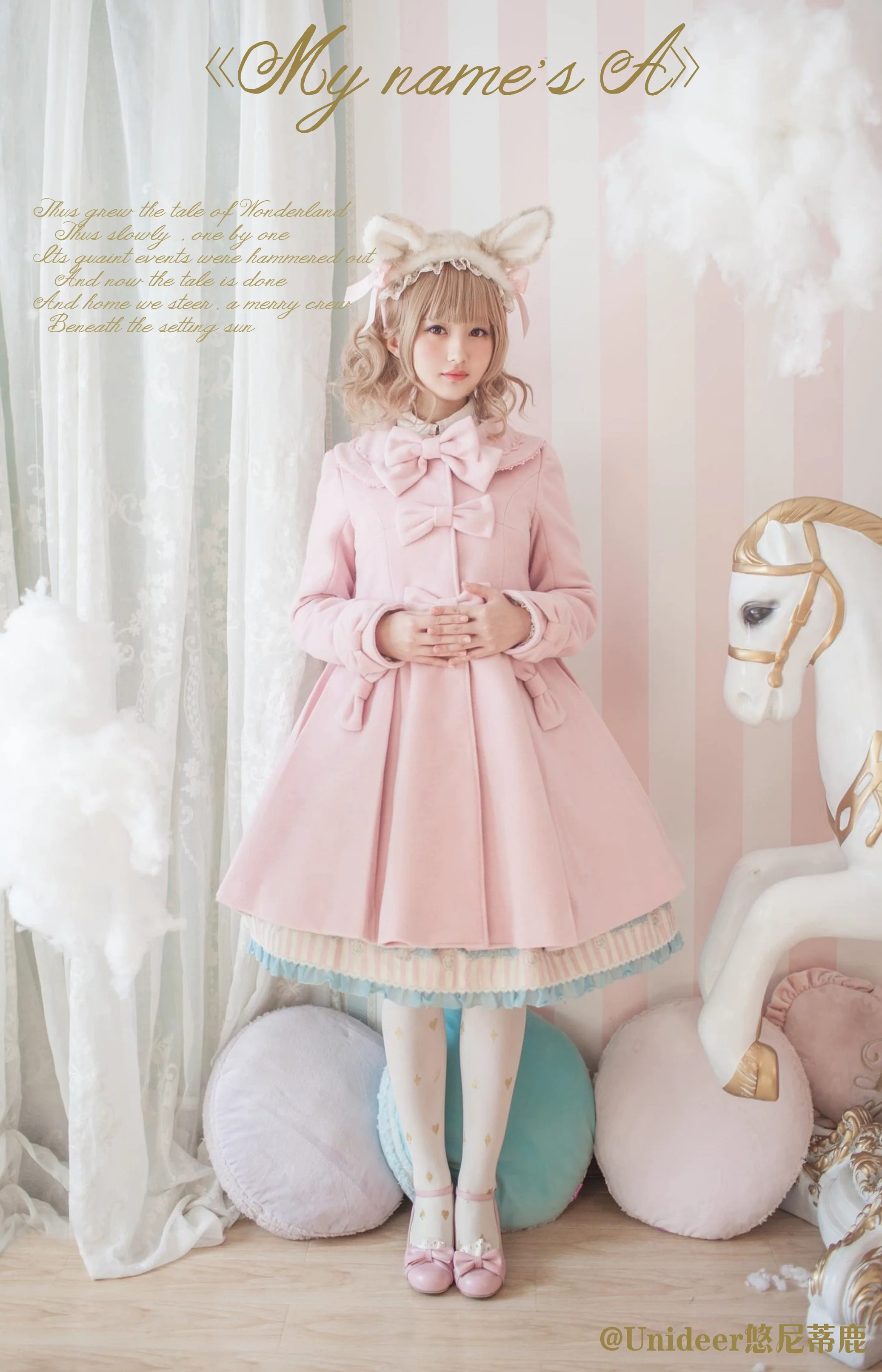 Winter Lolita Coat Wool Bow Overcoat - Image 27