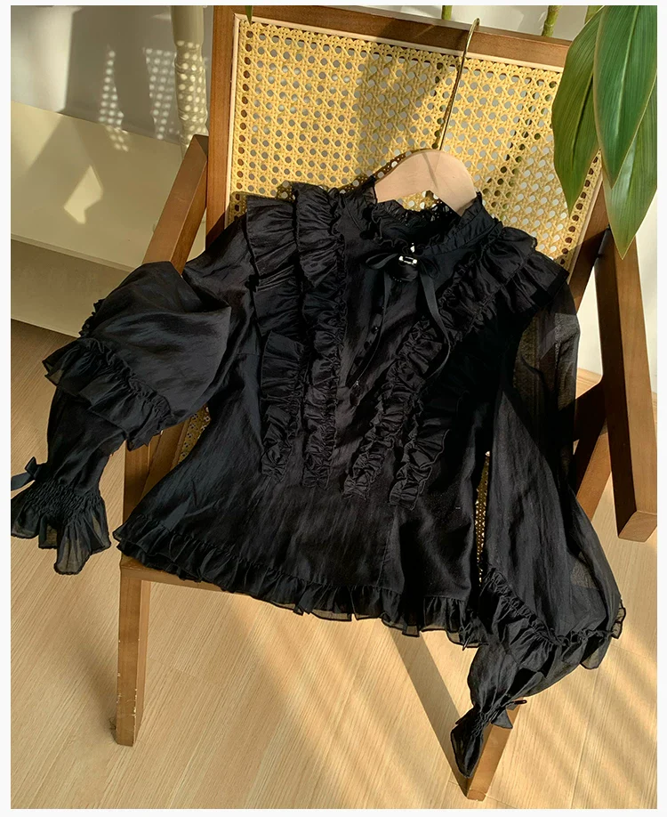 Miss Laura - Versatile Classic Lolita Blouse, Lattern Sleeves - Image 15