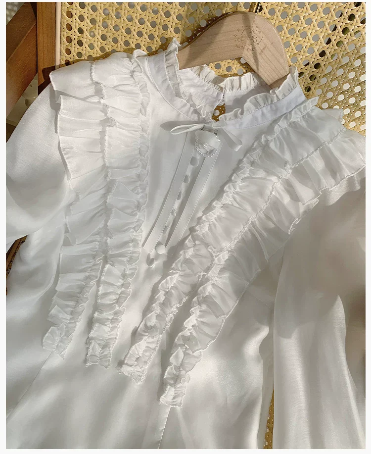 Miss Laura - Versatile Classic Lolita Blouse, Lattern Sleeves - Image 22