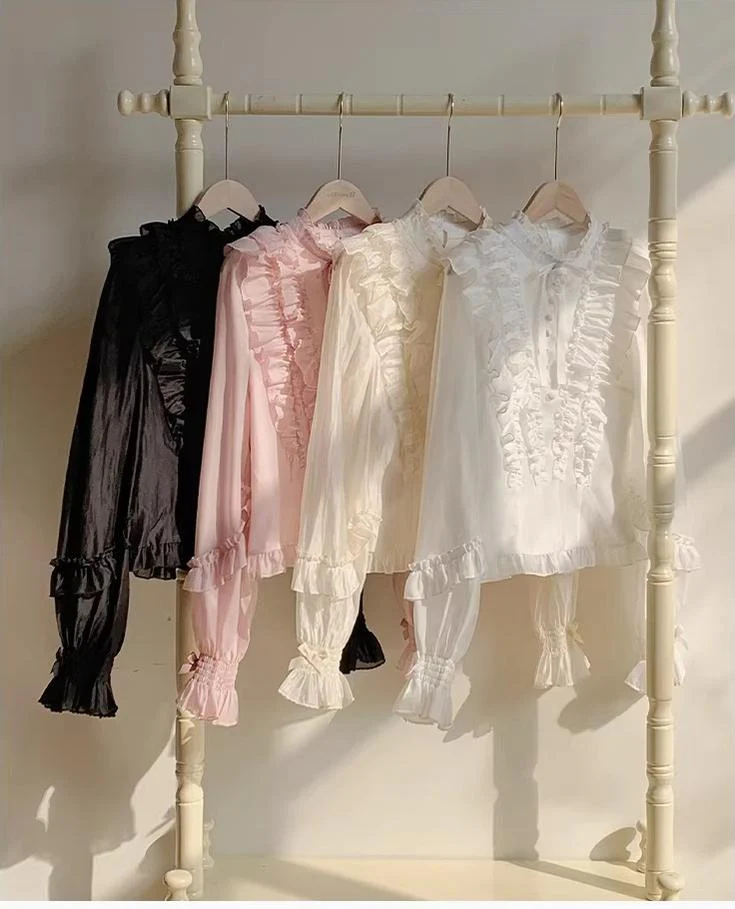 Miss Laura - Versatile Classic Lolita Blouse, Lattern Sleeves - Image 7