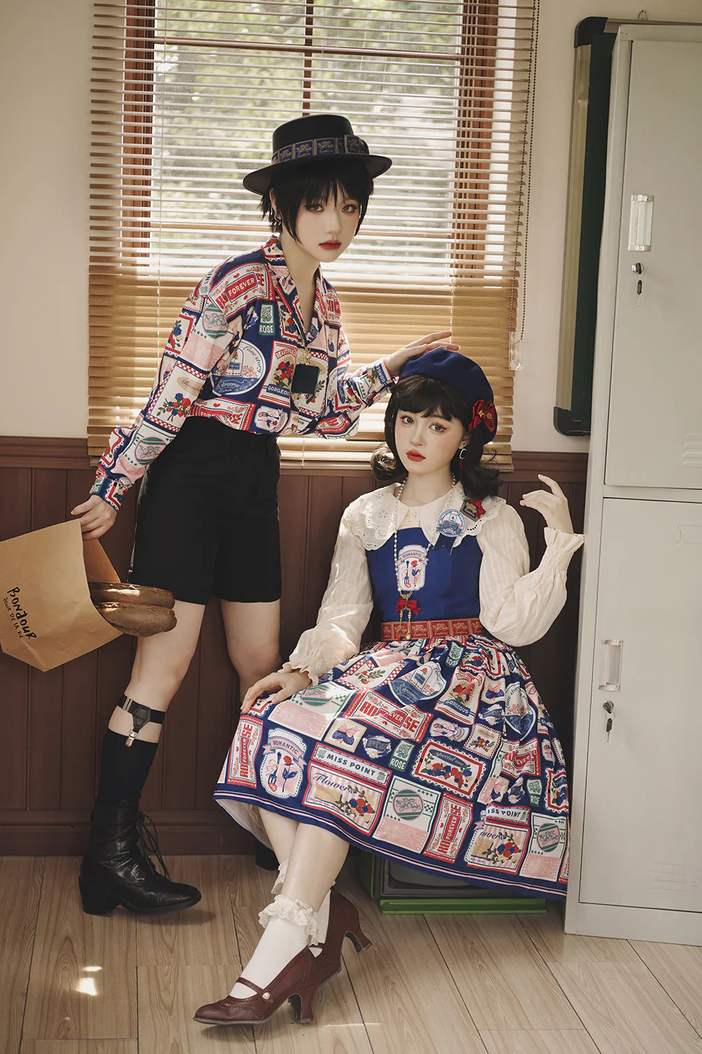 Strawberry Rose - Vintage American Casual Lolita Jumper Dress - Image 16