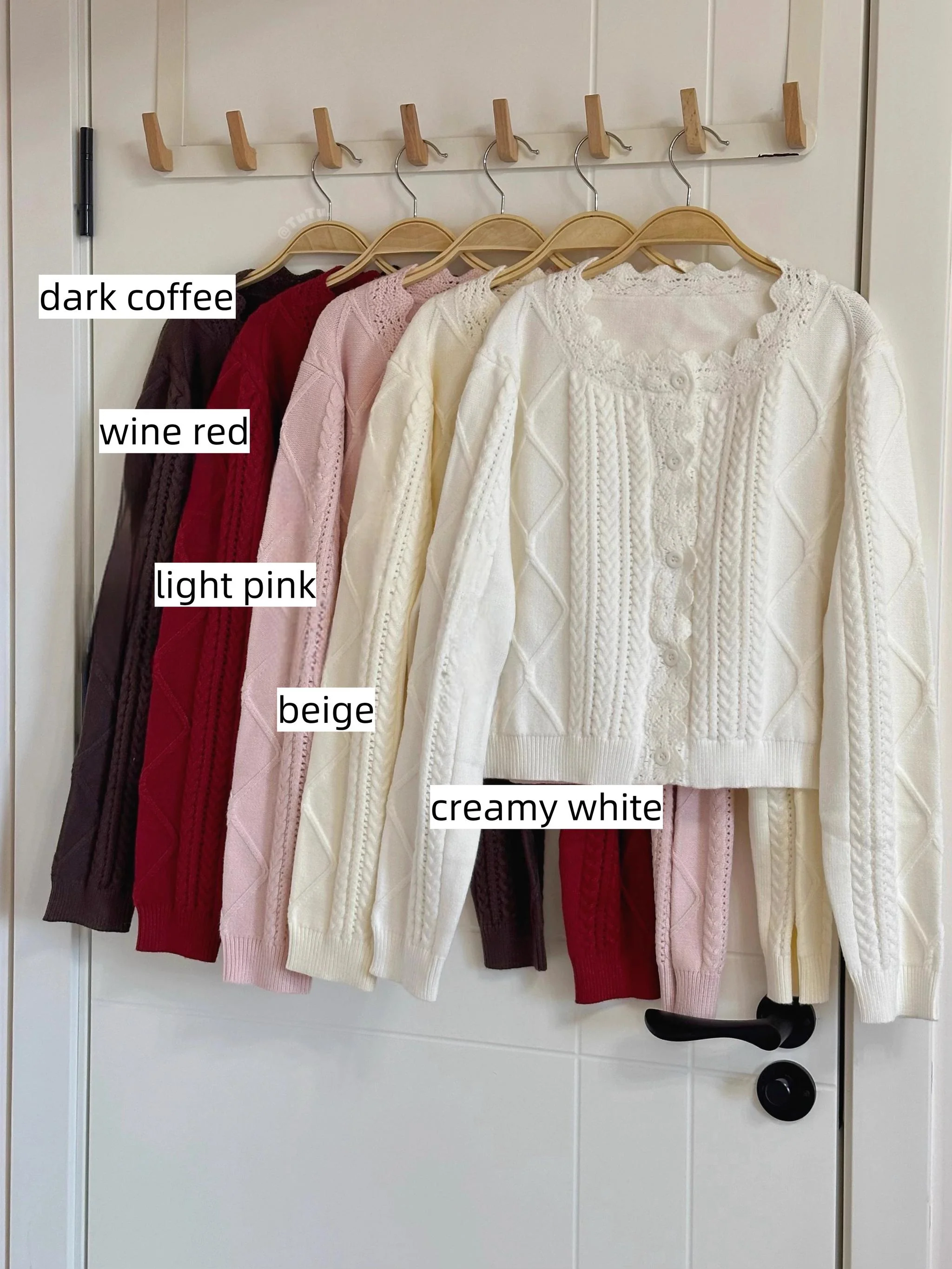 Soft Thought - Vintage Lolita Cardigan Short Knitting Sweater - Image 7