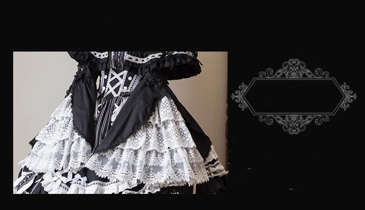 Lost Aqua - Vintage Lolita Dress Set, Cotton Shirt - Image 34