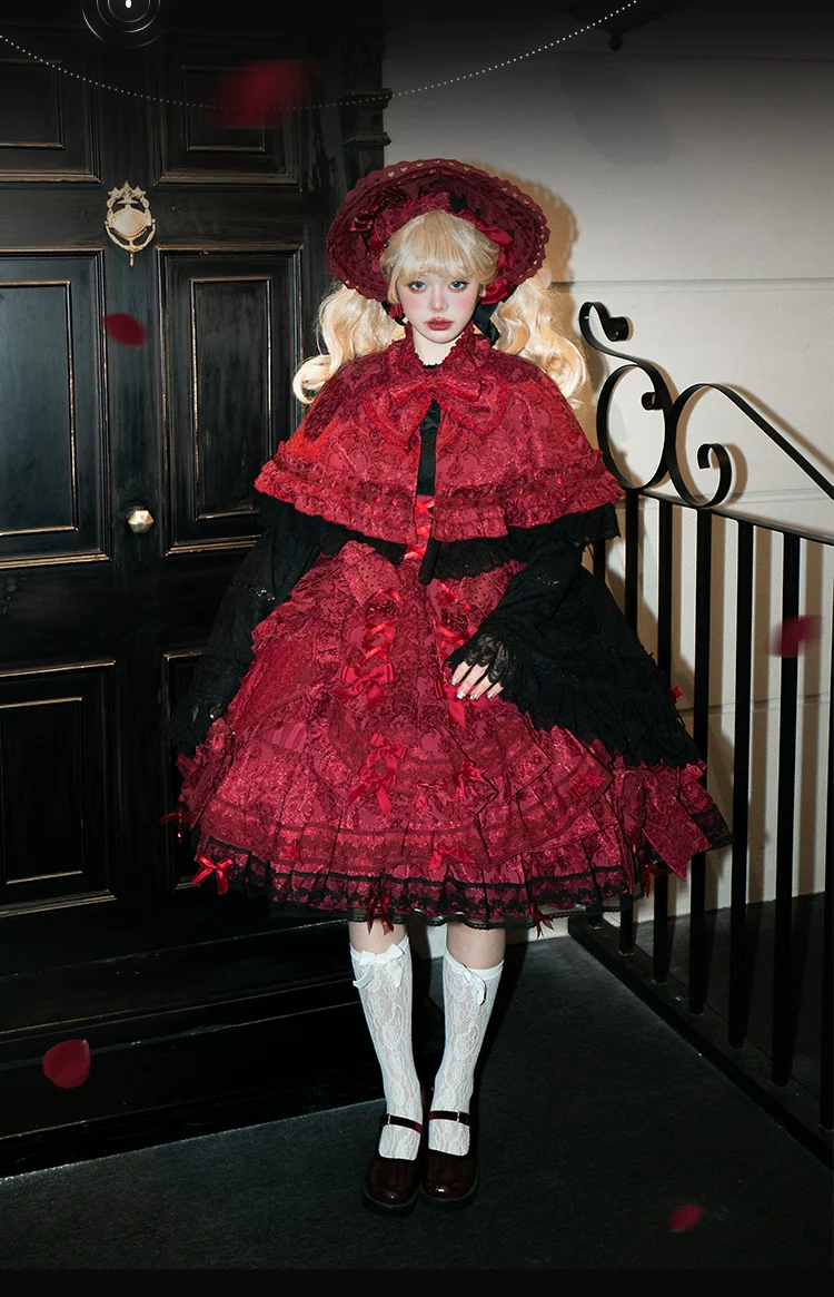 Lost Aqua - Vintage Lolita Dress Set, Cotton Shirt - Image 5