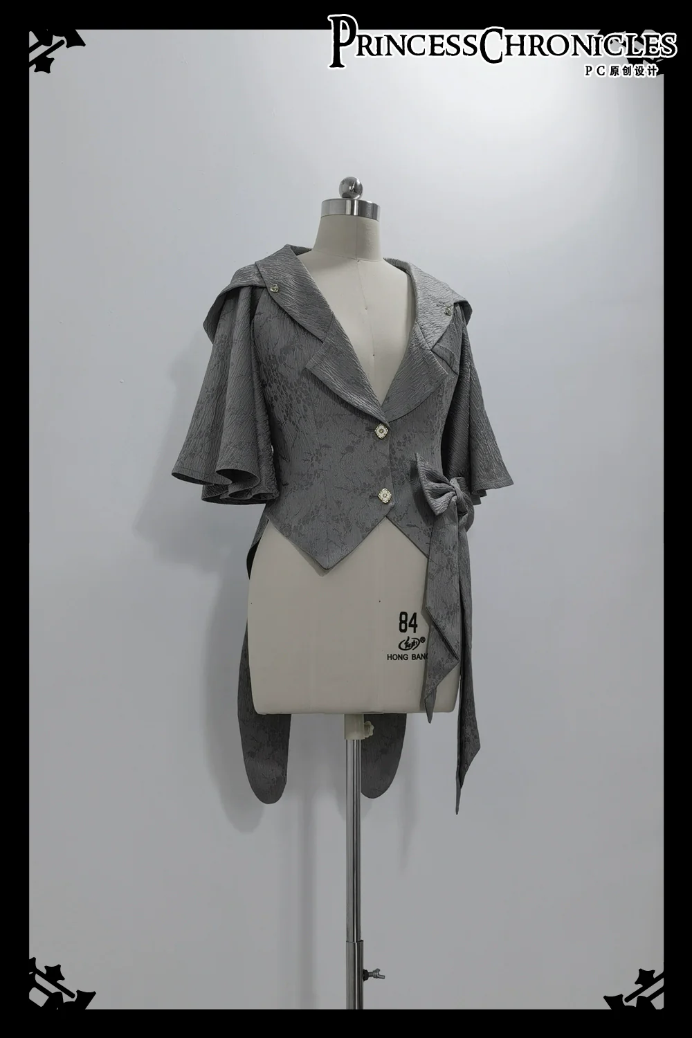 Rabbit Hunting Glacier Gray - Vintage Lolita Grey Coat Kawaii Rabbit Ear Set - Image 20