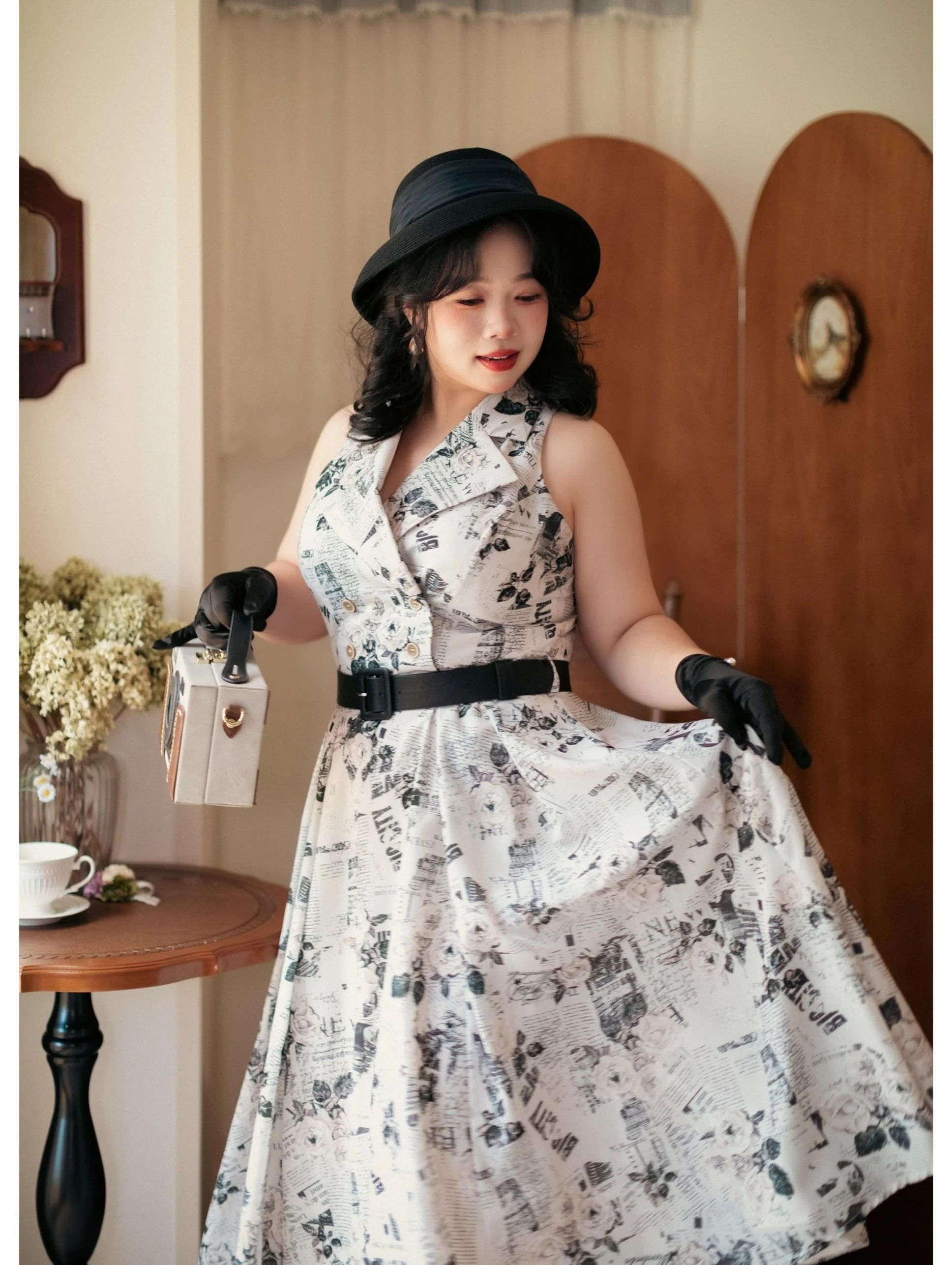 Afternoon Forest - Vintage Lolita Halter-neck JSK Dress in French Style - Image 18