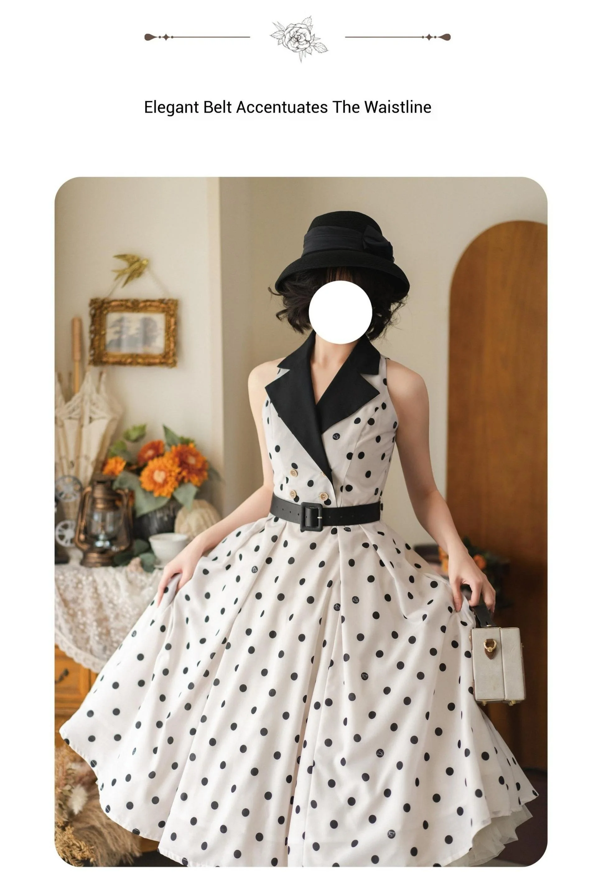 Afternoon Forest - Vintage Lolita Halter-neck JSK Dress in French Style - Image 24