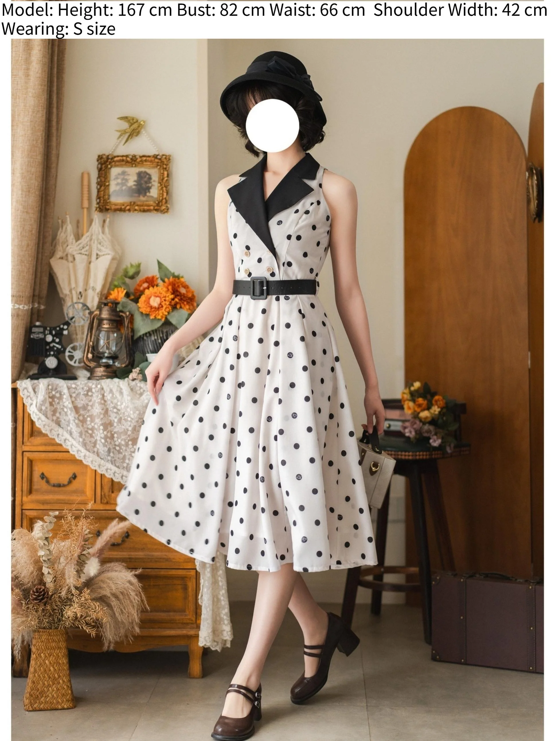 Afternoon Forest - Vintage Lolita Halter-neck JSK Dress in French Style - Image 4