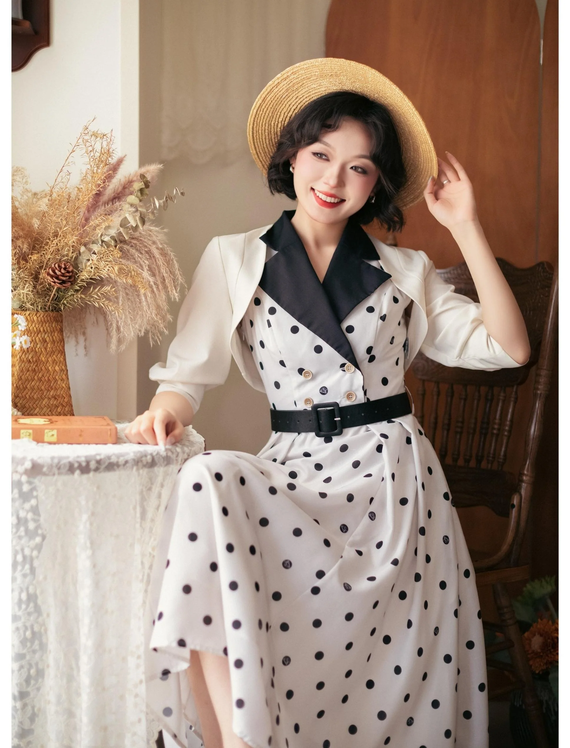 Afternoon Forest - Vintage Lolita Halter-neck JSK Dress in French Style - Image 7