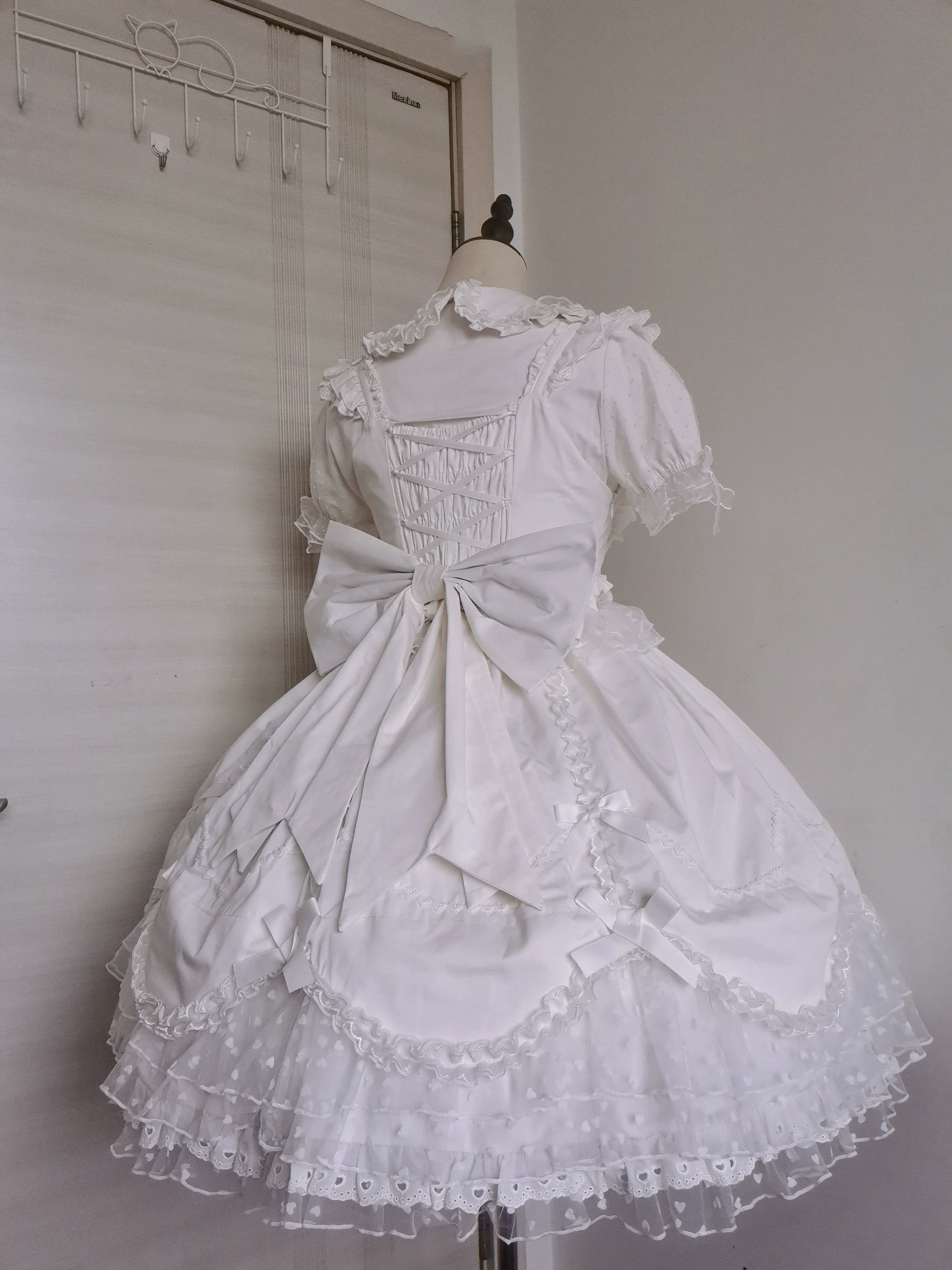Sweet Diary SP - Vintage Lolita Jumper Dress Petal-like Hem JSK Headdress Set - Image 45