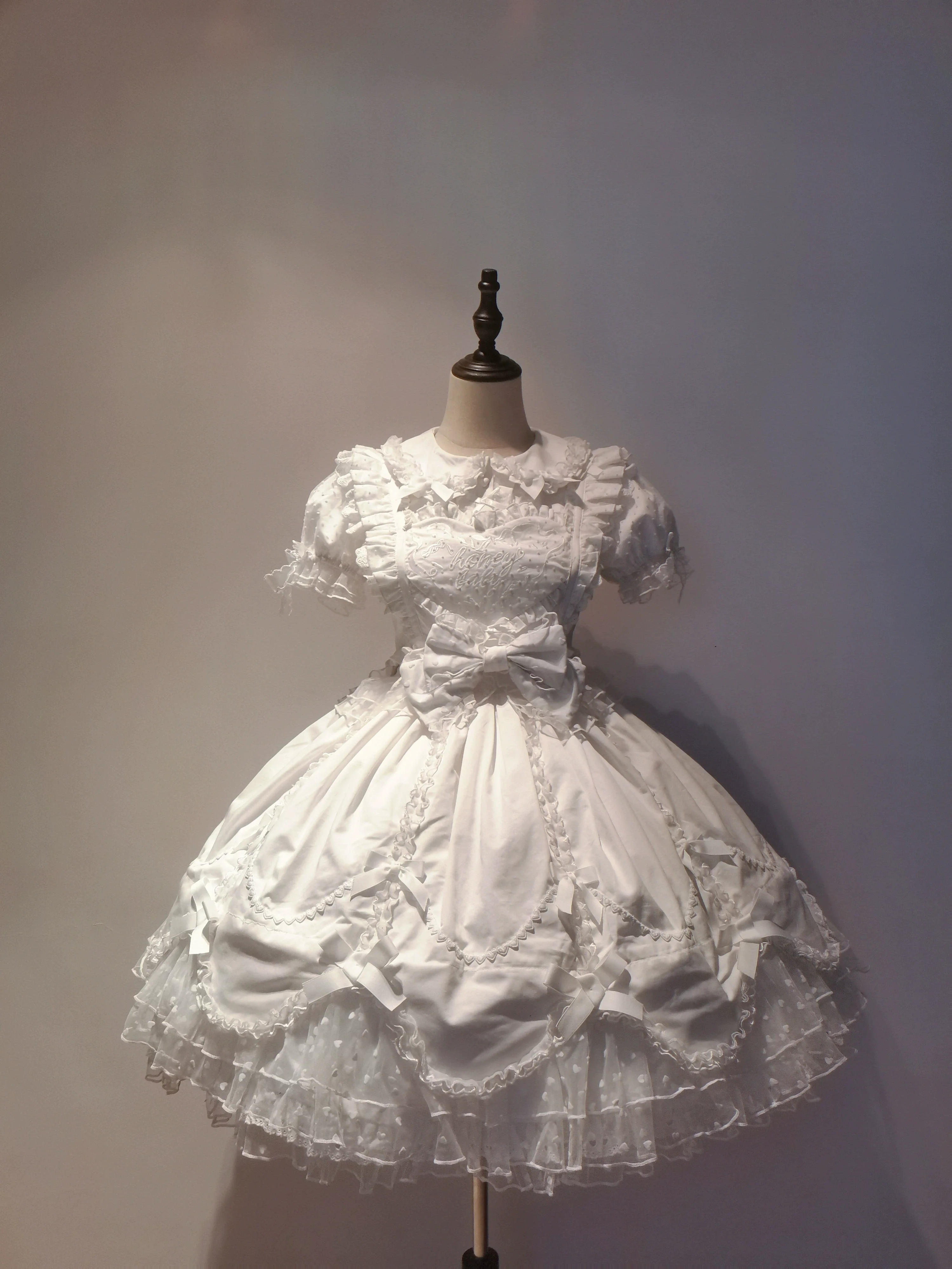 Sweet Diary SP - Vintage Lolita Jumper Dress Petal-like Hem JSK Headdress Set - Image 46