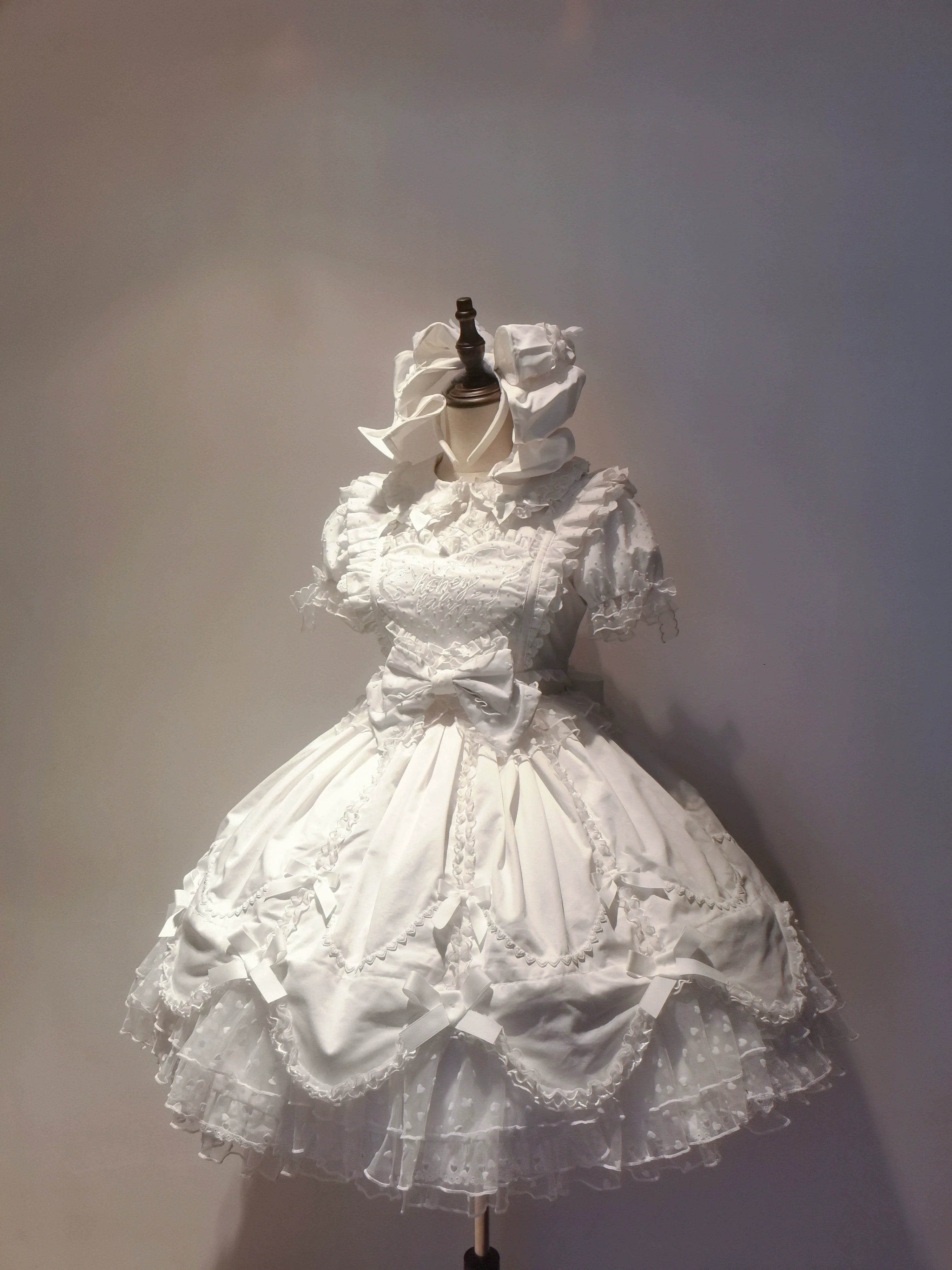 Sweet Diary SP - Vintage Lolita Jumper Dress Petal-like Hem JSK Headdress Set - Image 47