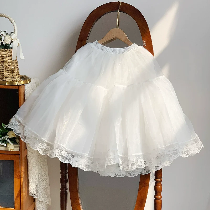 With PUJI - Kiss Kiss - Vintage Lolita OP Dress Maid Lolita Apron Dress - Image 36