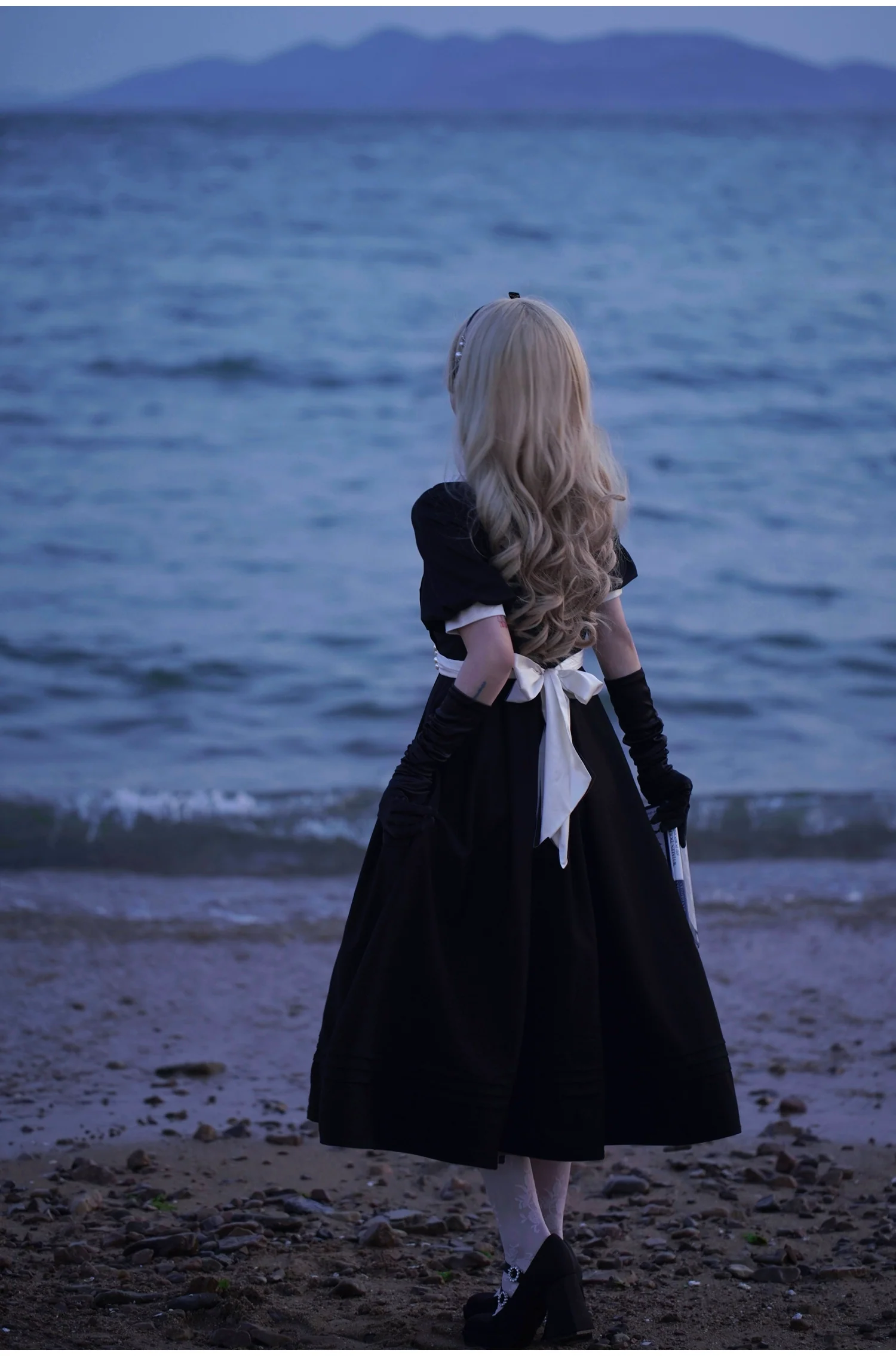 HuTaoMuJK - Thoughts - Vintage Lolita OP Dress Square Neckline Black Lolita Dress - Image 21