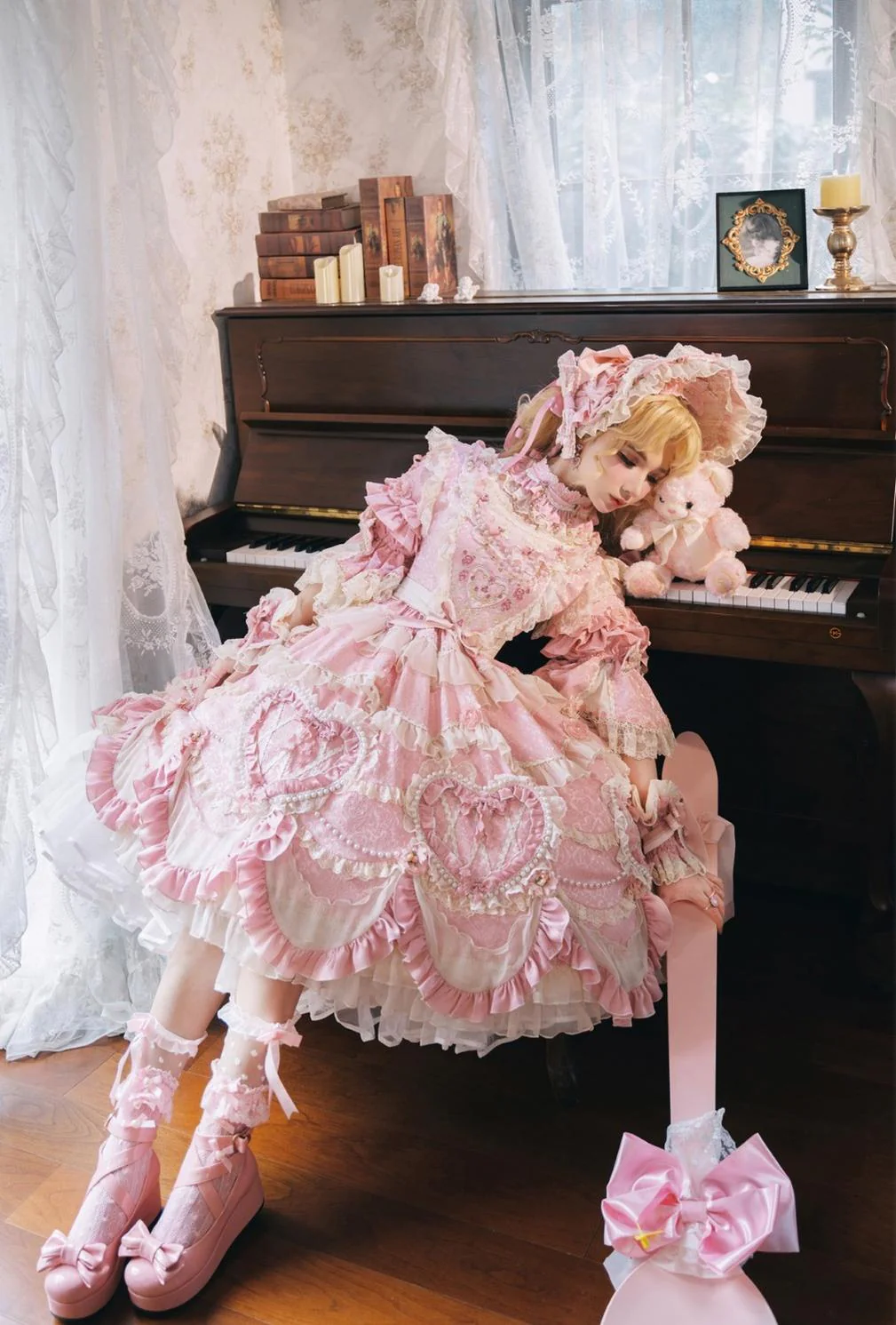 Antique Cake - Vintage Lolita OP Princess Dress Gorgeous Lolita Outfit - Image 10