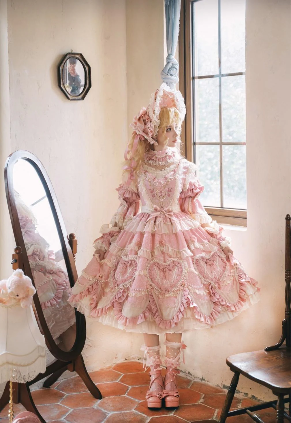 Antique Cake - Vintage Lolita OP Princess Dress Gorgeous Lolita Outfit - Image 11