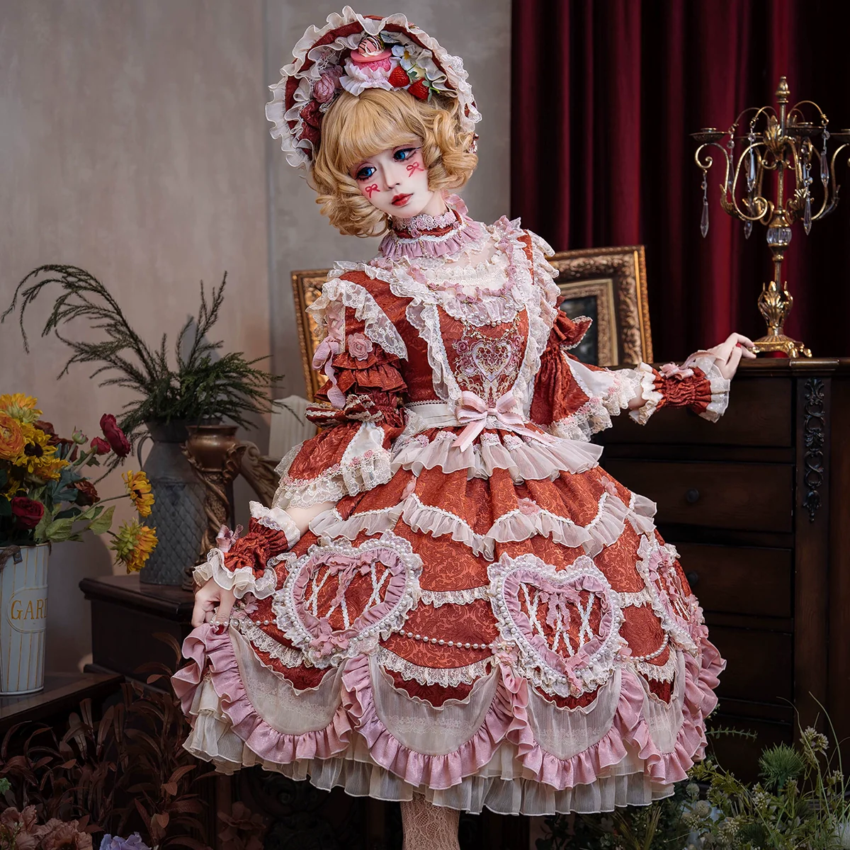 Antique Cake - Vintage Lolita OP Princess Dress Gorgeous Lolita Outfit - Image 12