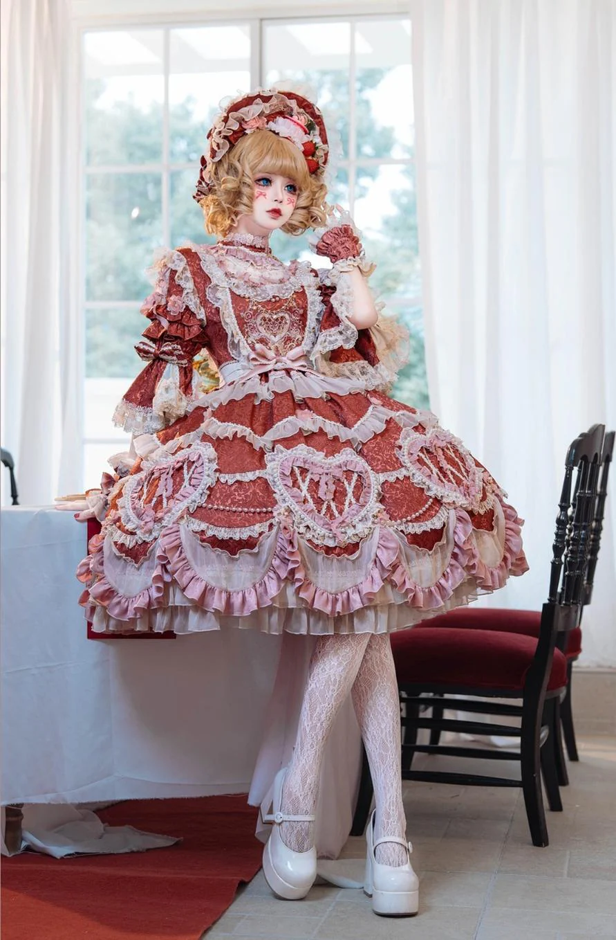 Antique Cake - Vintage Lolita OP Princess Dress Gorgeous Lolita Outfit - Image 15