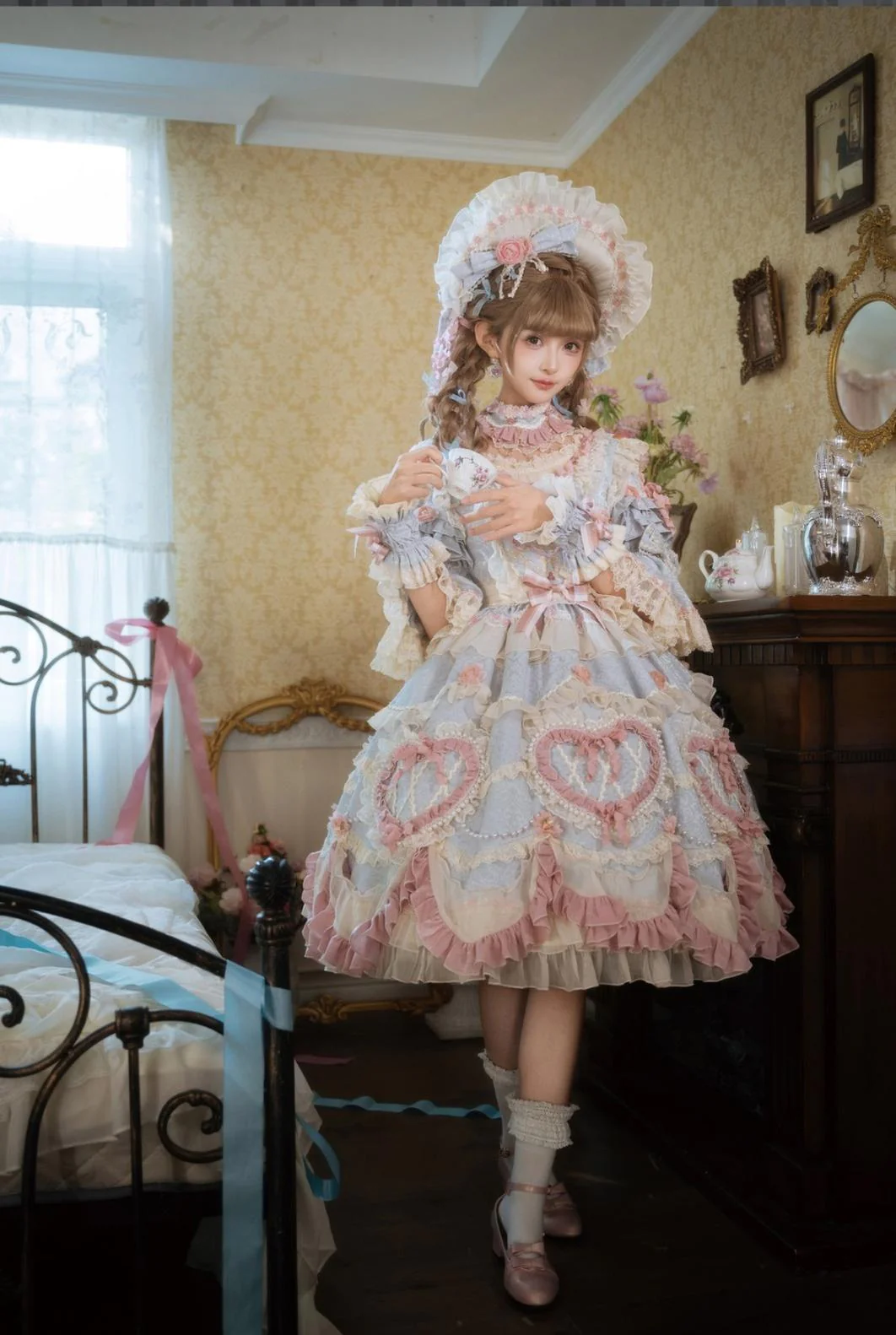 Antique Cake - Vintage Lolita OP Princess Dress Gorgeous Lolita Outfit - Image 18
