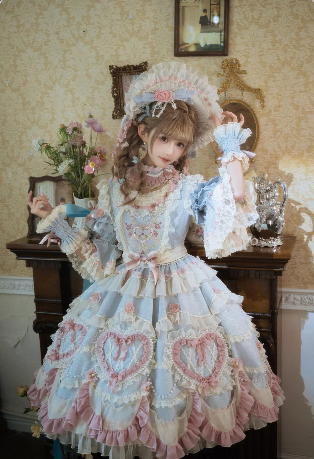 Antique Cake - Vintage Lolita OP Princess Dress Gorgeous Lolita Outfit - Image 19