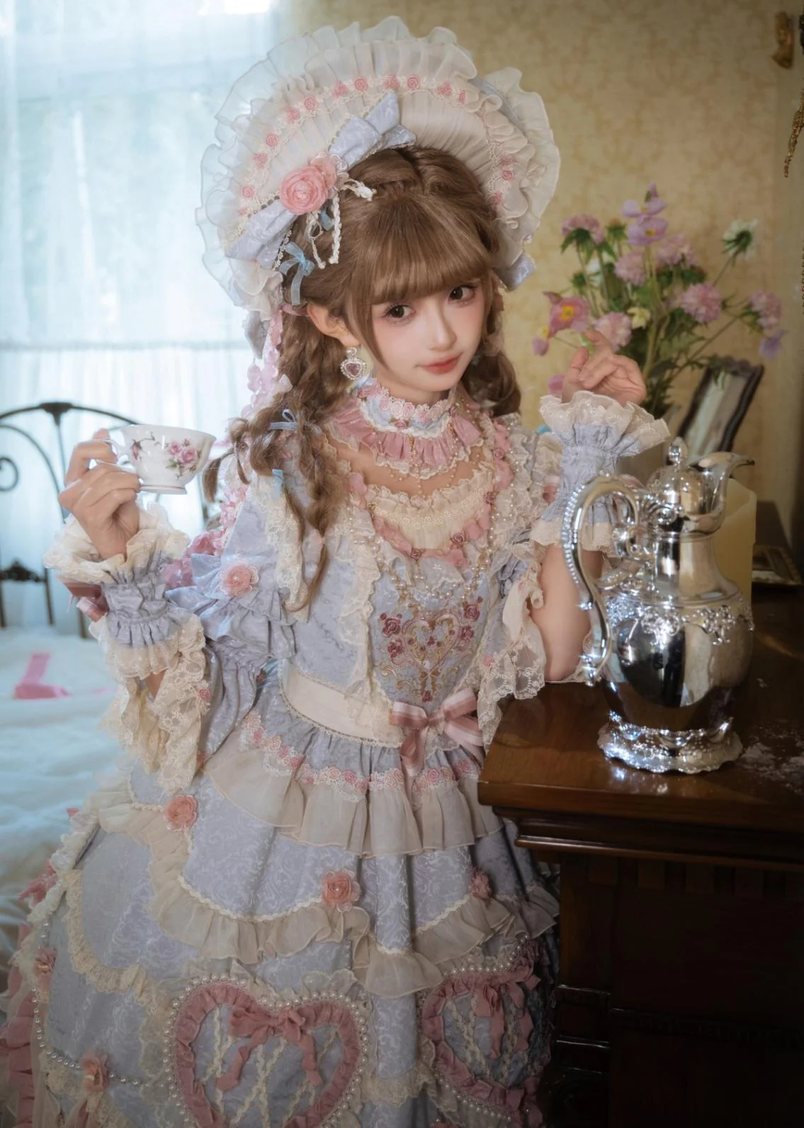 Antique Cake - Vintage Lolita OP Princess Dress Gorgeous Lolita Outfit - Image 22