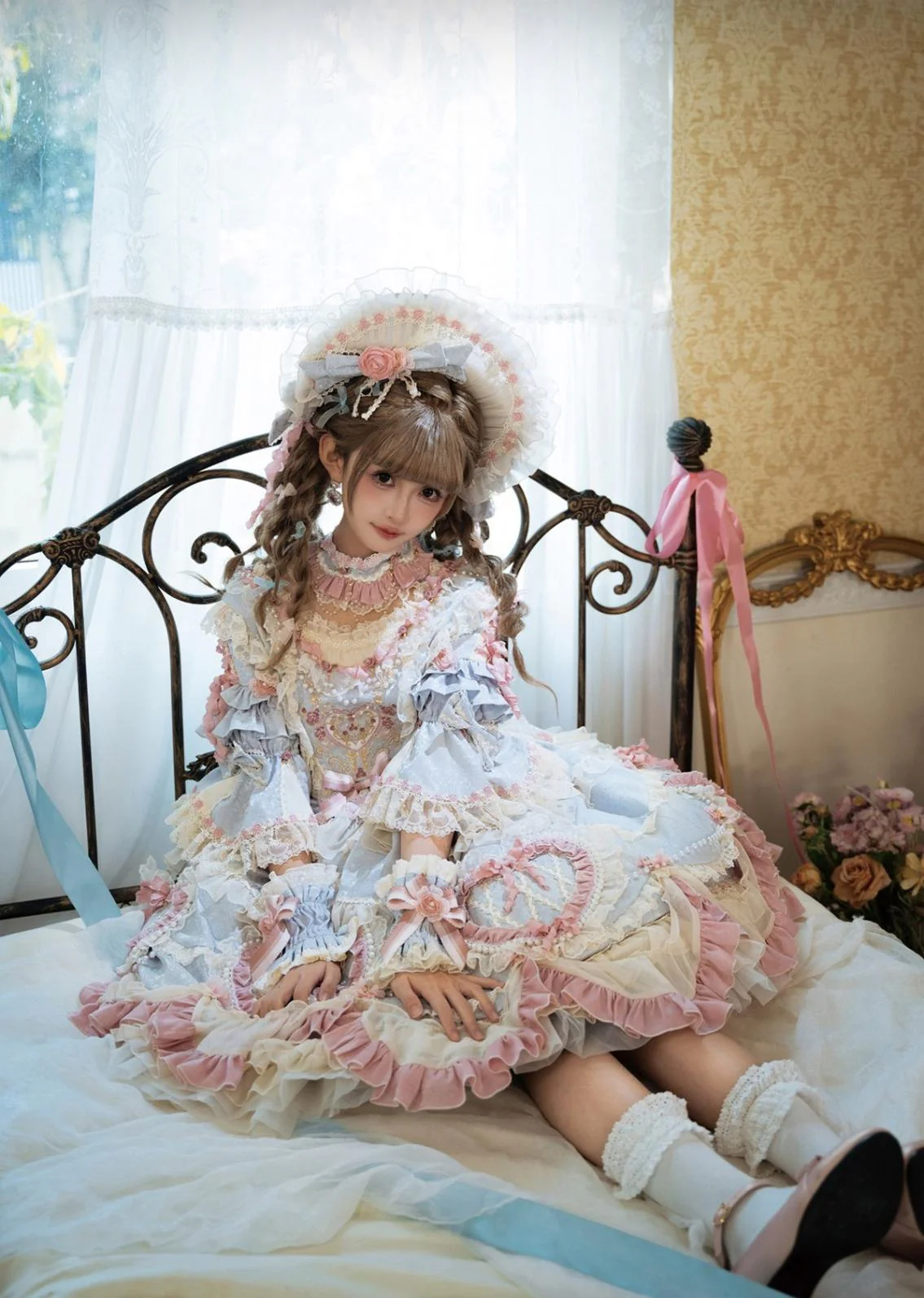 Antique Cake - Vintage Lolita OP Princess Dress Gorgeous Lolita Outfit - Image 24