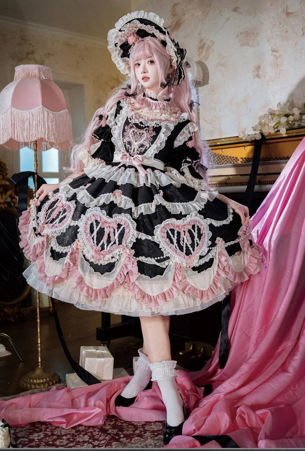 Antique Cake - Vintage Lolita OP Princess Dress Gorgeous Lolita Outfit - Image 25
