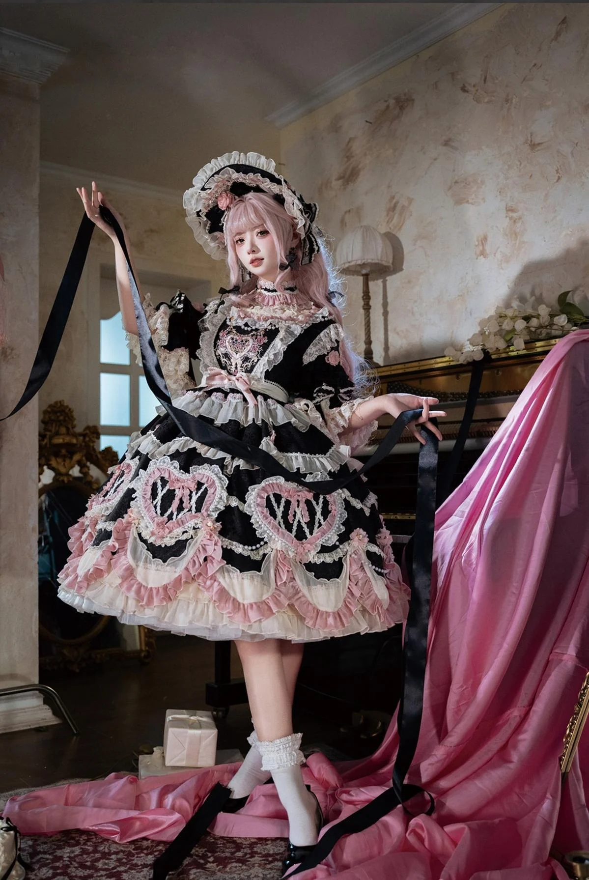 Antique Cake - Vintage Lolita OP Princess Dress Gorgeous Lolita Outfit - Image 26