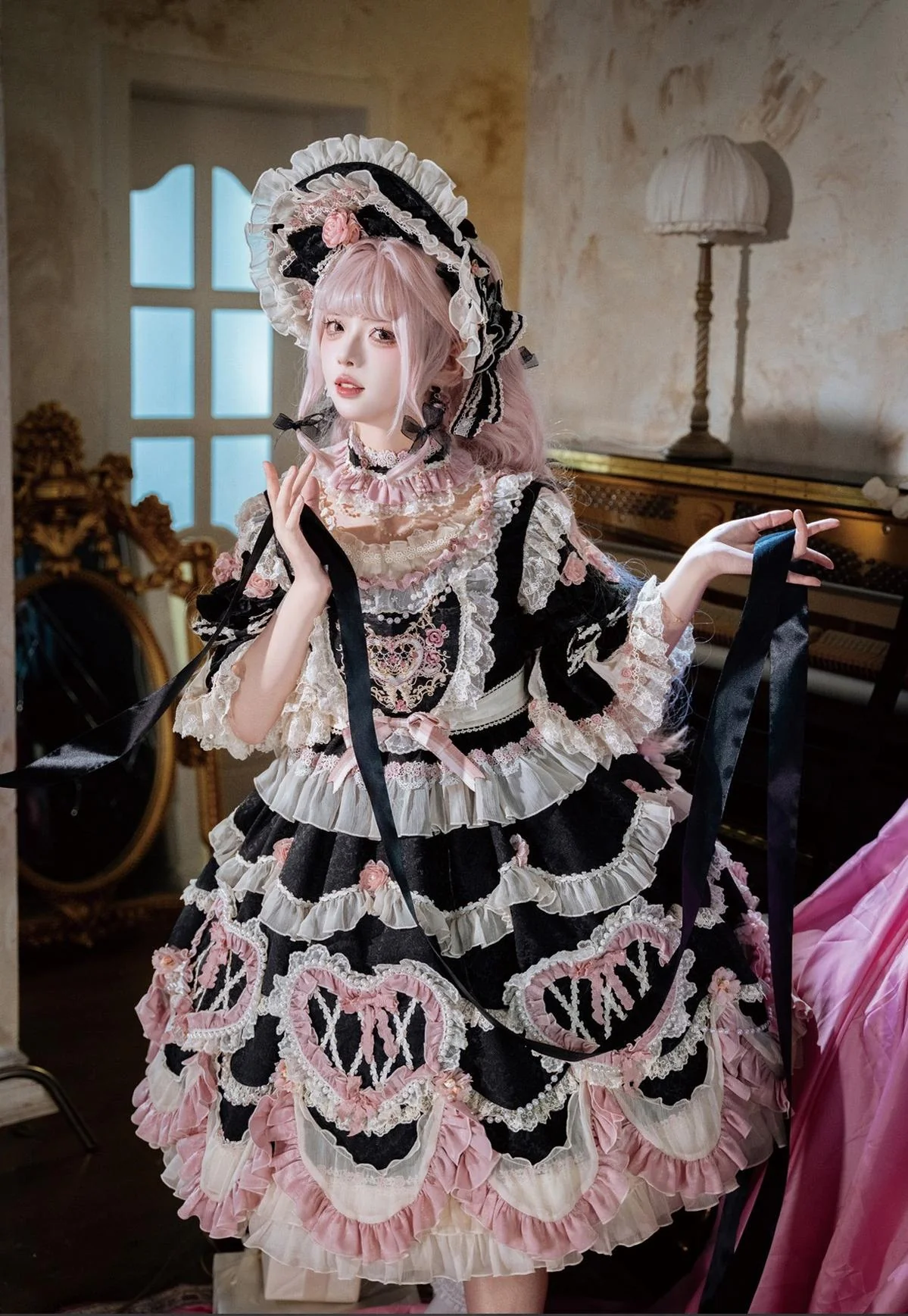 Antique Cake - Vintage Lolita OP Princess Dress Gorgeous Lolita Outfit - Image 27