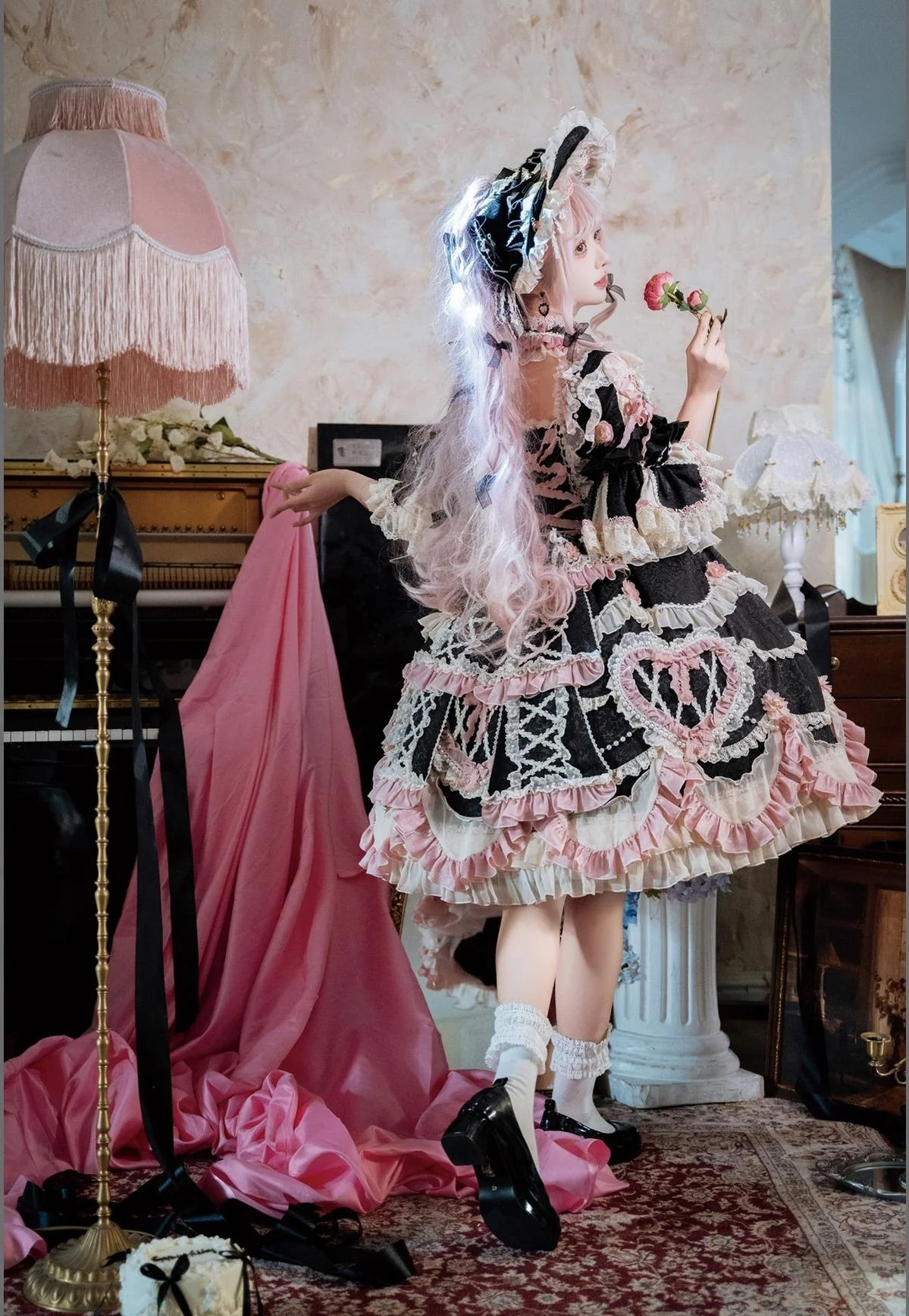 Antique Cake - Vintage Lolita OP Princess Dress Gorgeous Lolita Outfit - Image 28