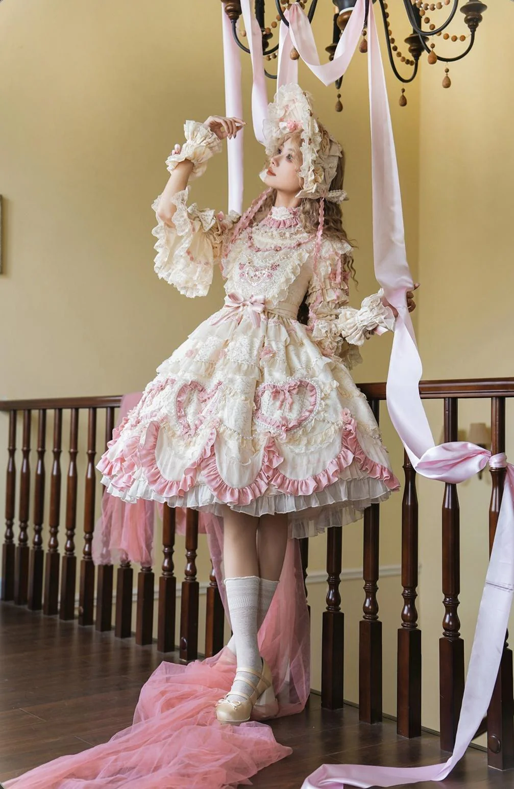 Antique Cake - Vintage Lolita OP Princess Dress Gorgeous Lolita Outfit - Image 33