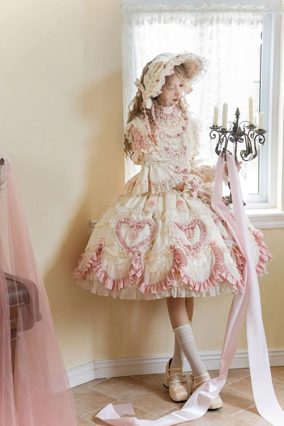Antique Cake - Vintage Lolita OP Princess Dress Gorgeous Lolita Outfit - Image 34