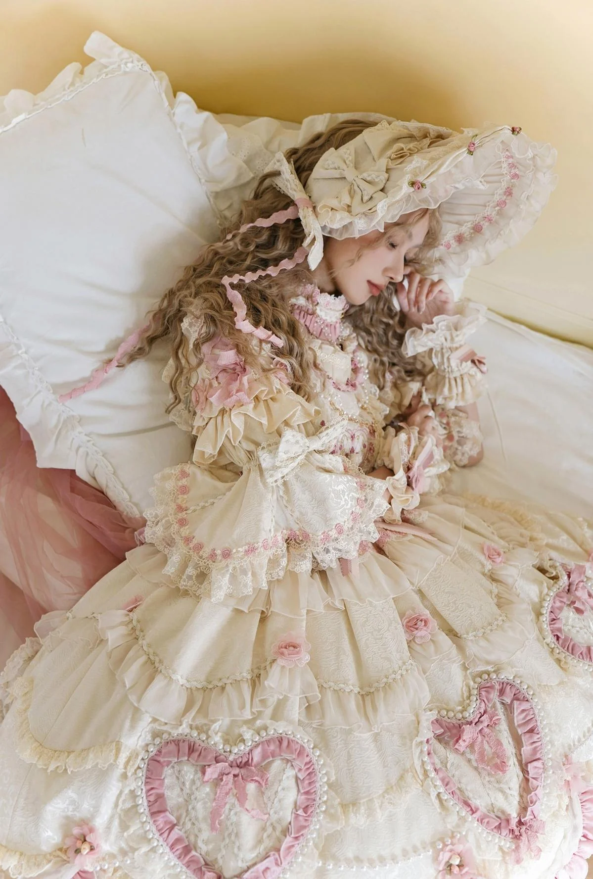 Antique Cake - Vintage Lolita OP Princess Dress Gorgeous Lolita Outfit - Image 38