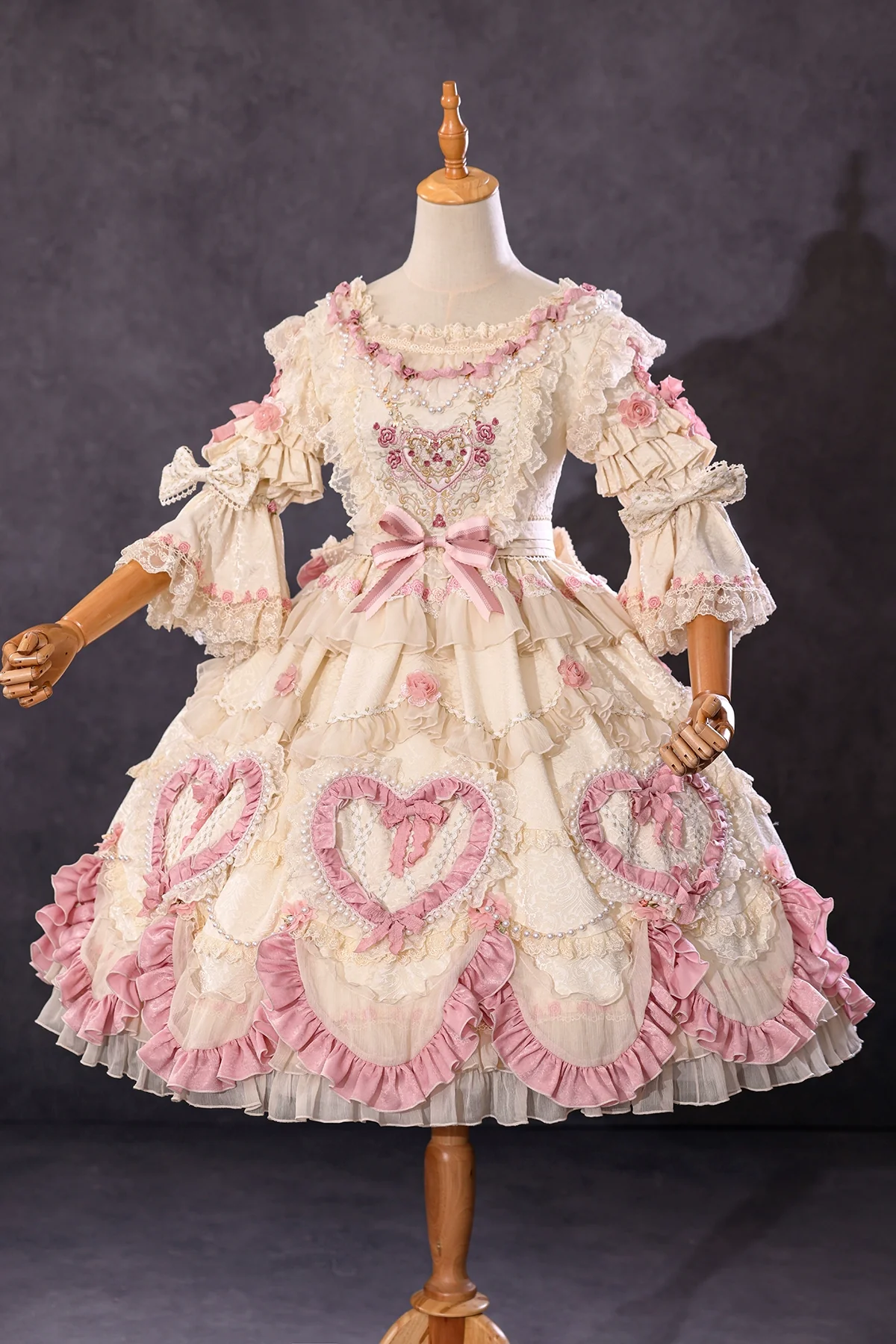 Antique Cake - Vintage Lolita OP Princess Dress Gorgeous Lolita Outfit - Image 47