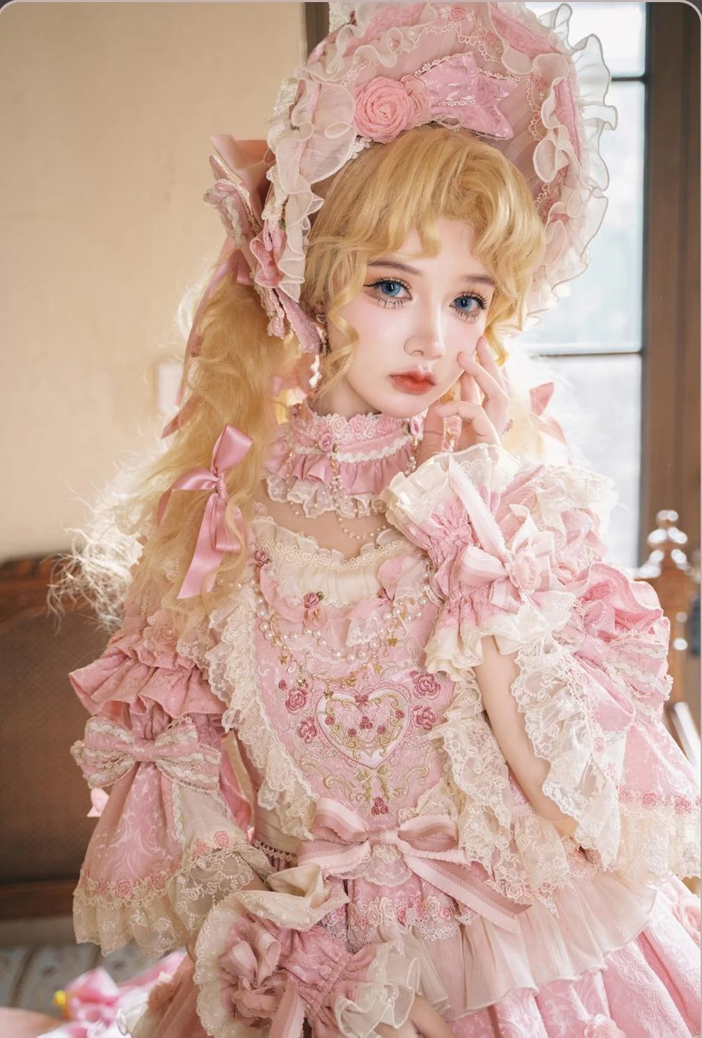 Antique Cake - Vintage Lolita OP Princess Dress Gorgeous Lolita Outfit - Image 5
