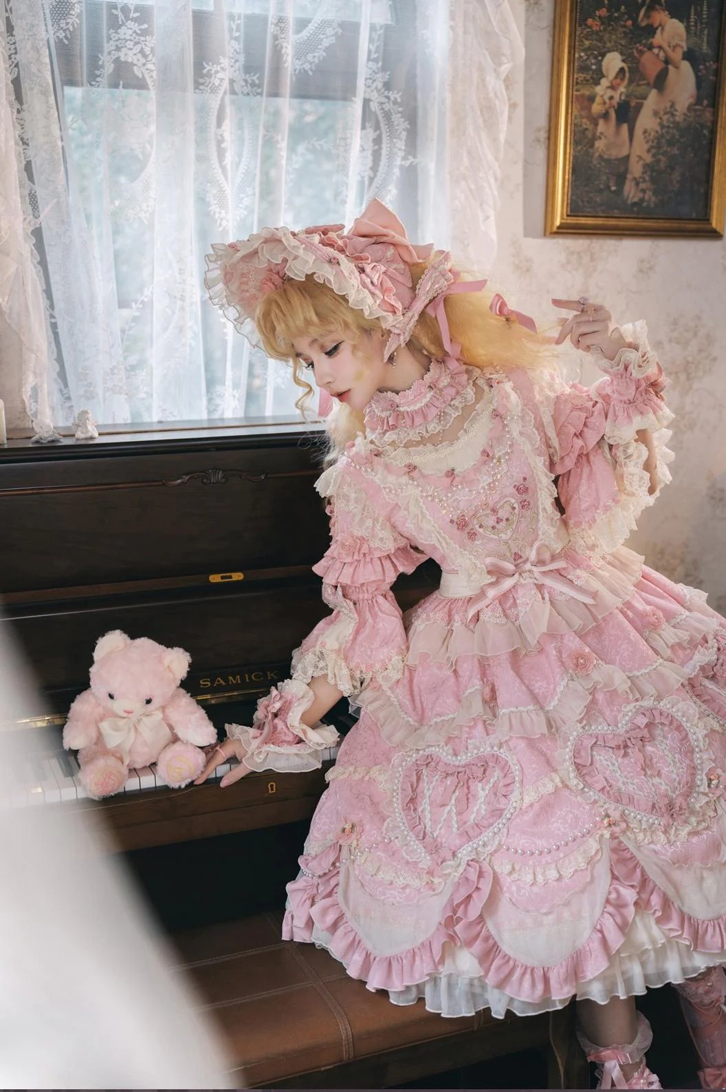 Antique Cake - Vintage Lolita OP Princess Dress Gorgeous Lolita Outfit - Image 6