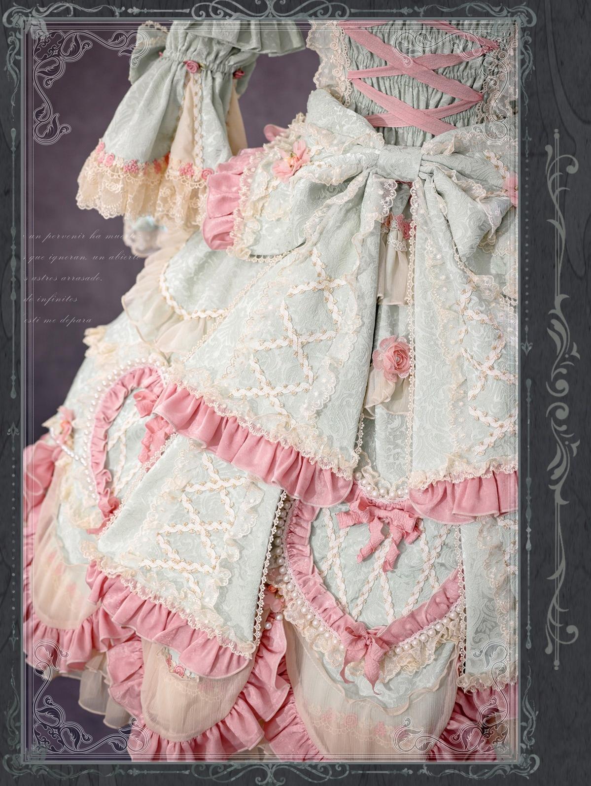 Antique Cake - Vintage Lolita OP Princess Dress Gorgeous Lolita Outfit - Image 62