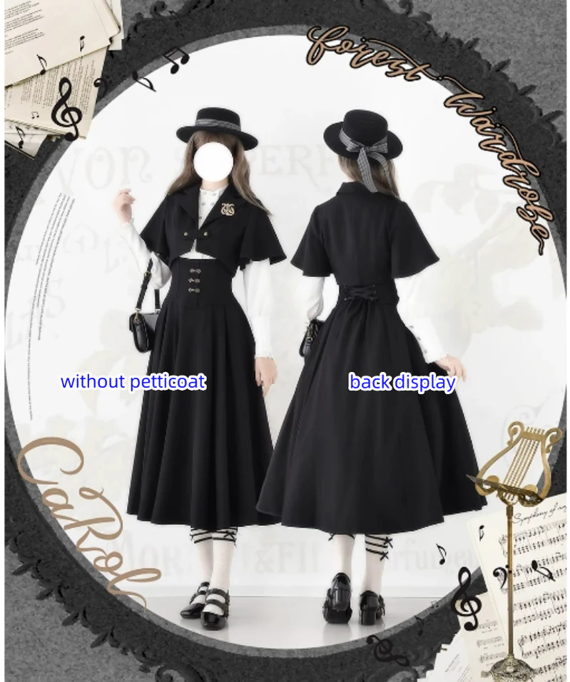 Vintage Lolita Fishbone Halter SK, Autumn Jacket - Image 10