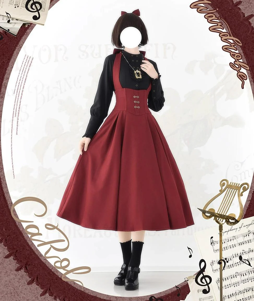 Vintage Lolita Fishbone Halter SK, Autumn Jacket - Image 13