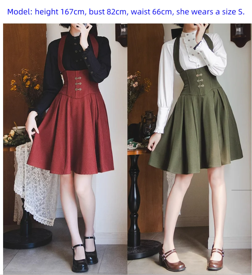 Vintage Lolita Fishbone Halter SK, Autumn Jacket - Image 14